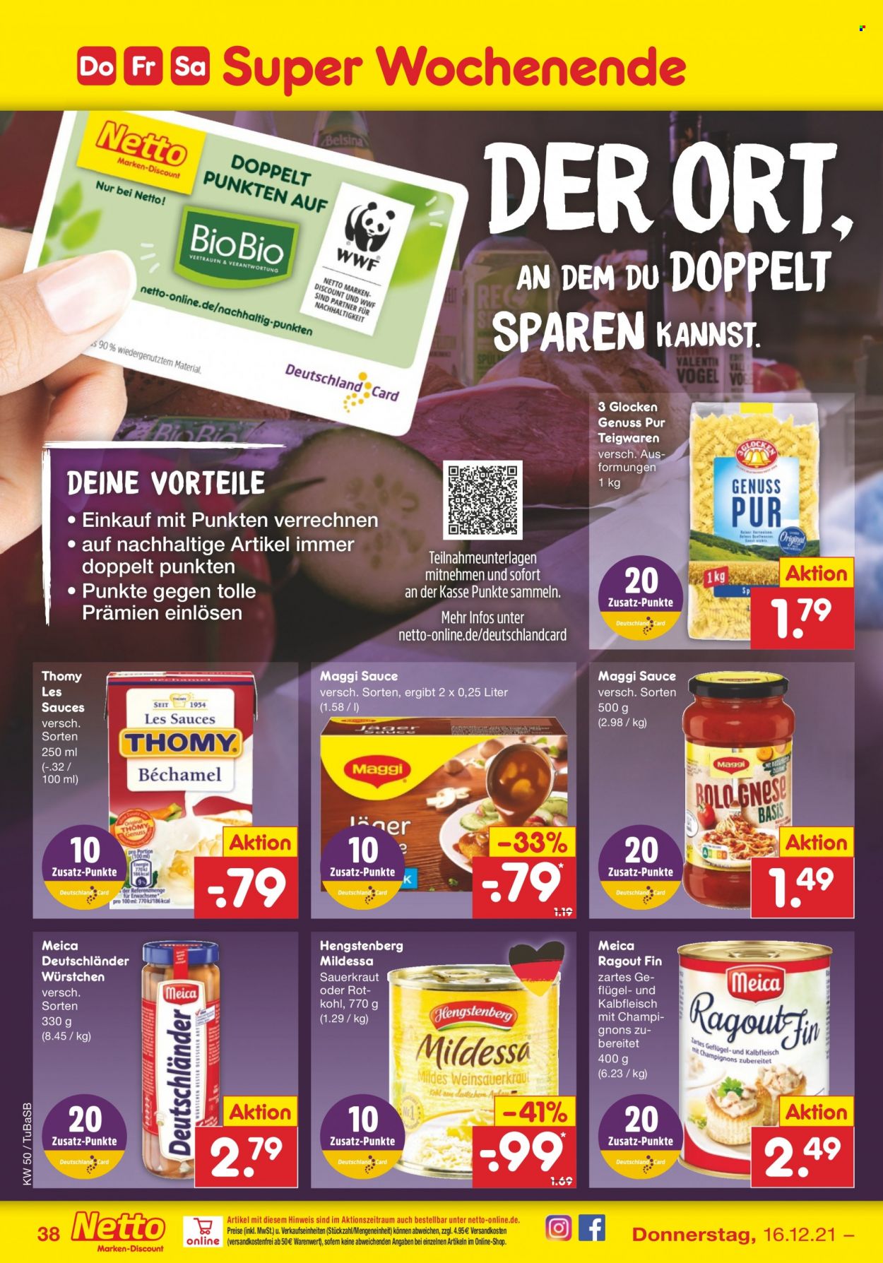 Netto Marken-Discount Prospekte  - 13.12.2021 - 18.12.2021. Seite 38
