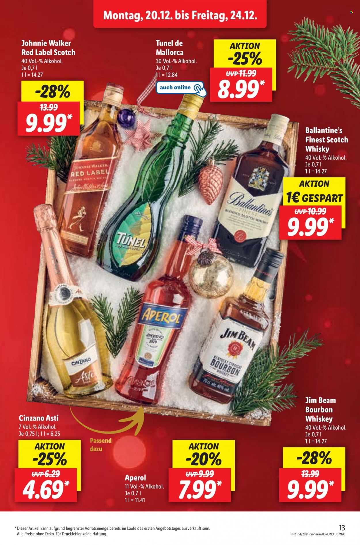 Lidl Prospekte  - 20.12.2021 - 24.12.2021. Seite 13