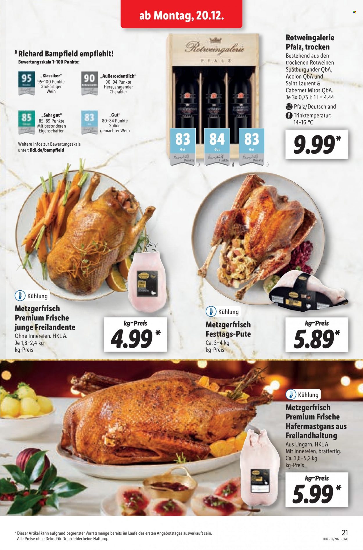Lidl Prospekte  - 20.12.2021 - 24.12.2021. Seite 21