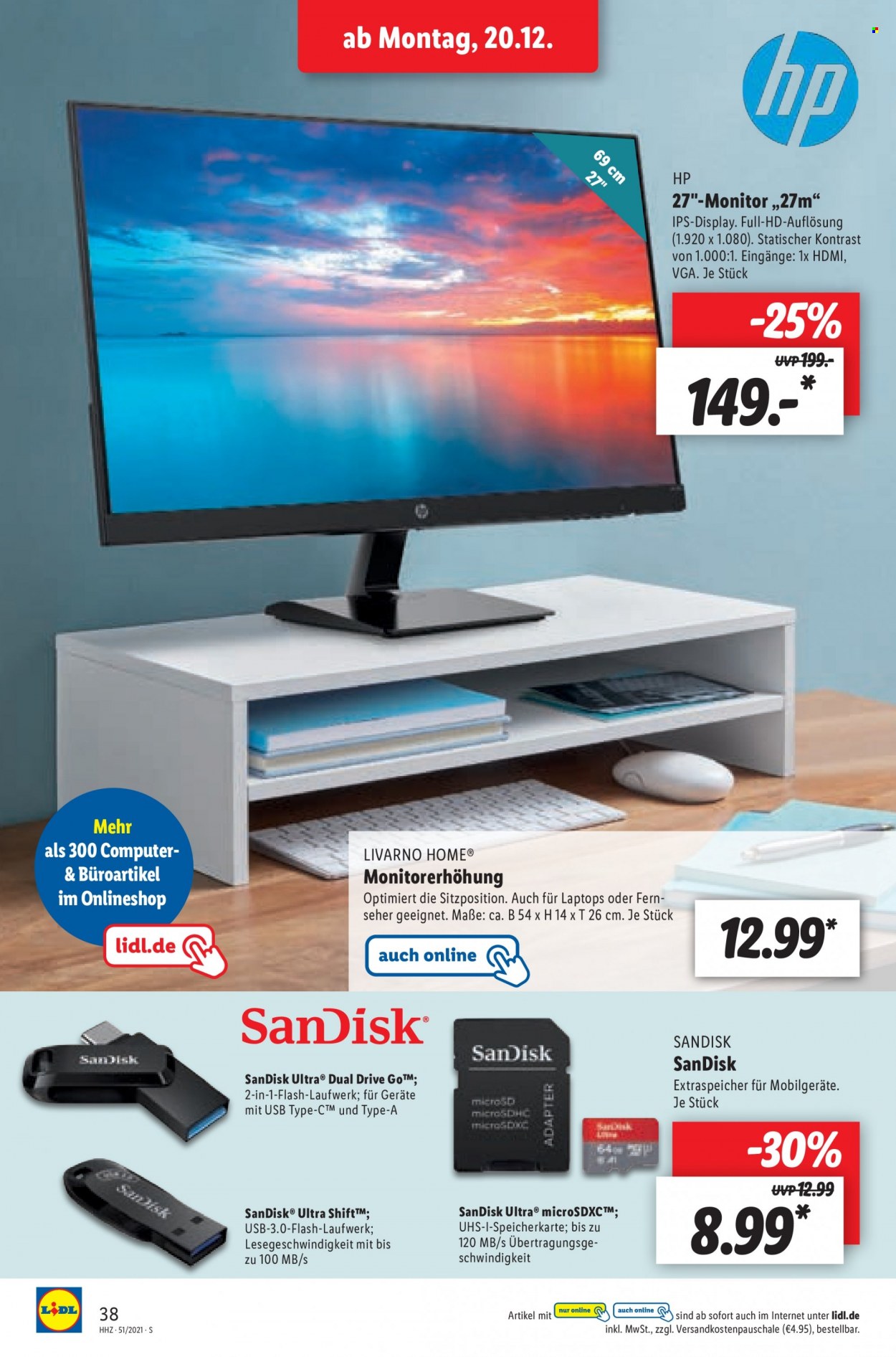 Lidl Prospekte  - 20.12.2021 - 24.12.2021. Seite 38