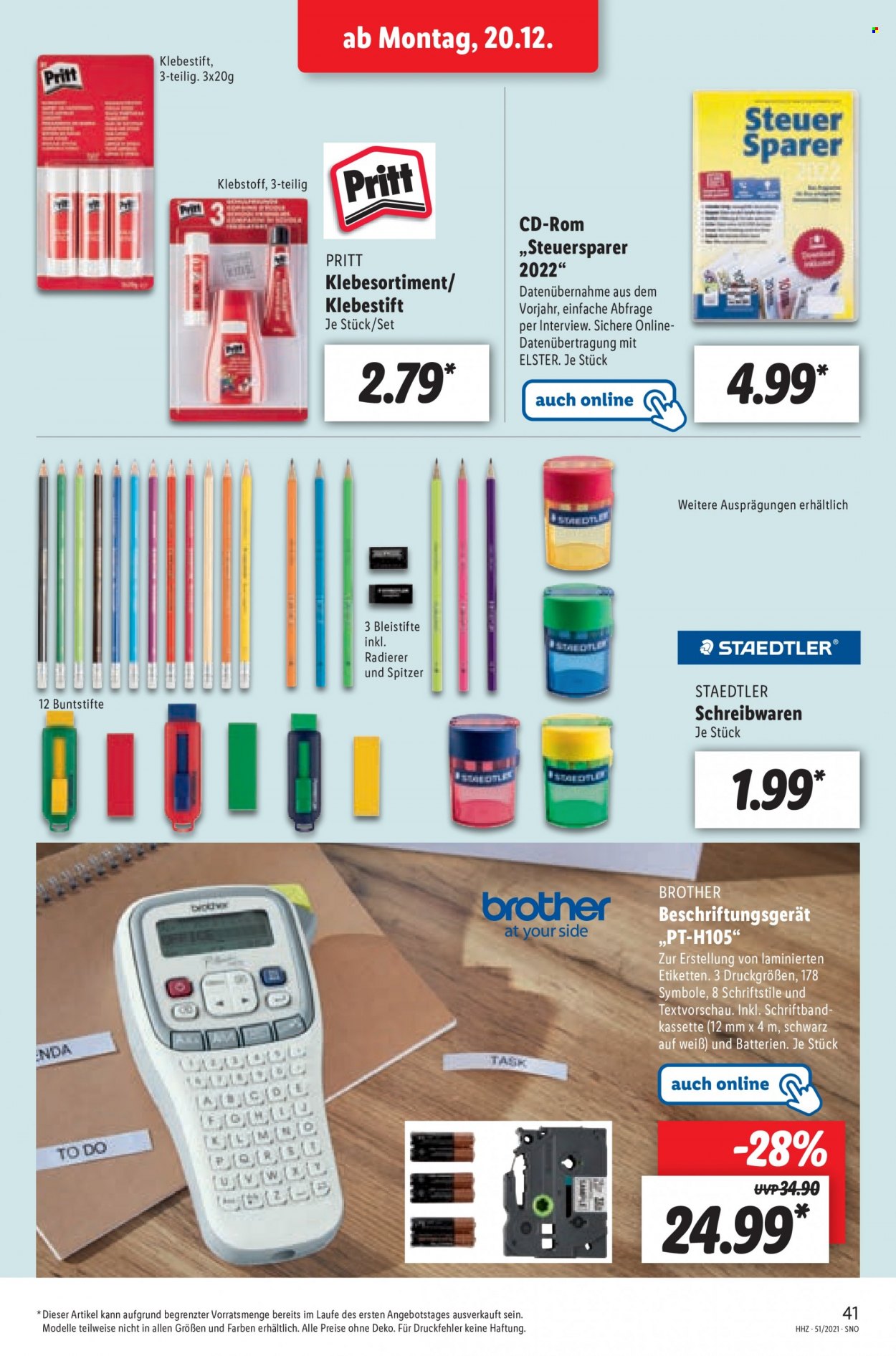 Lidl Prospekte  - 20.12.2021 - 24.12.2021. Seite 41