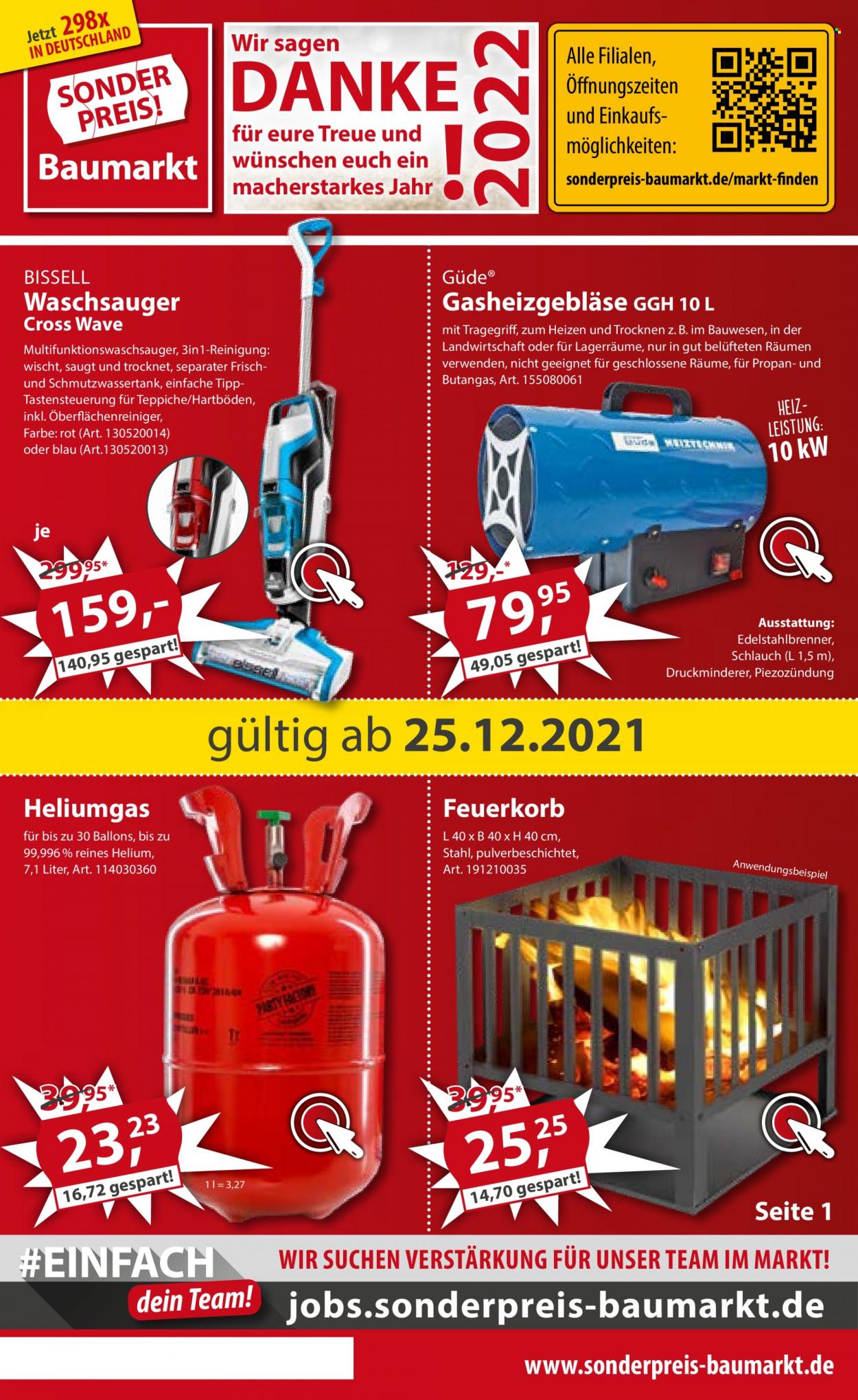 Sonderpreis-Baumarkt Prospekte  - 25.12.2021 - 31.12.2021. Seite 1