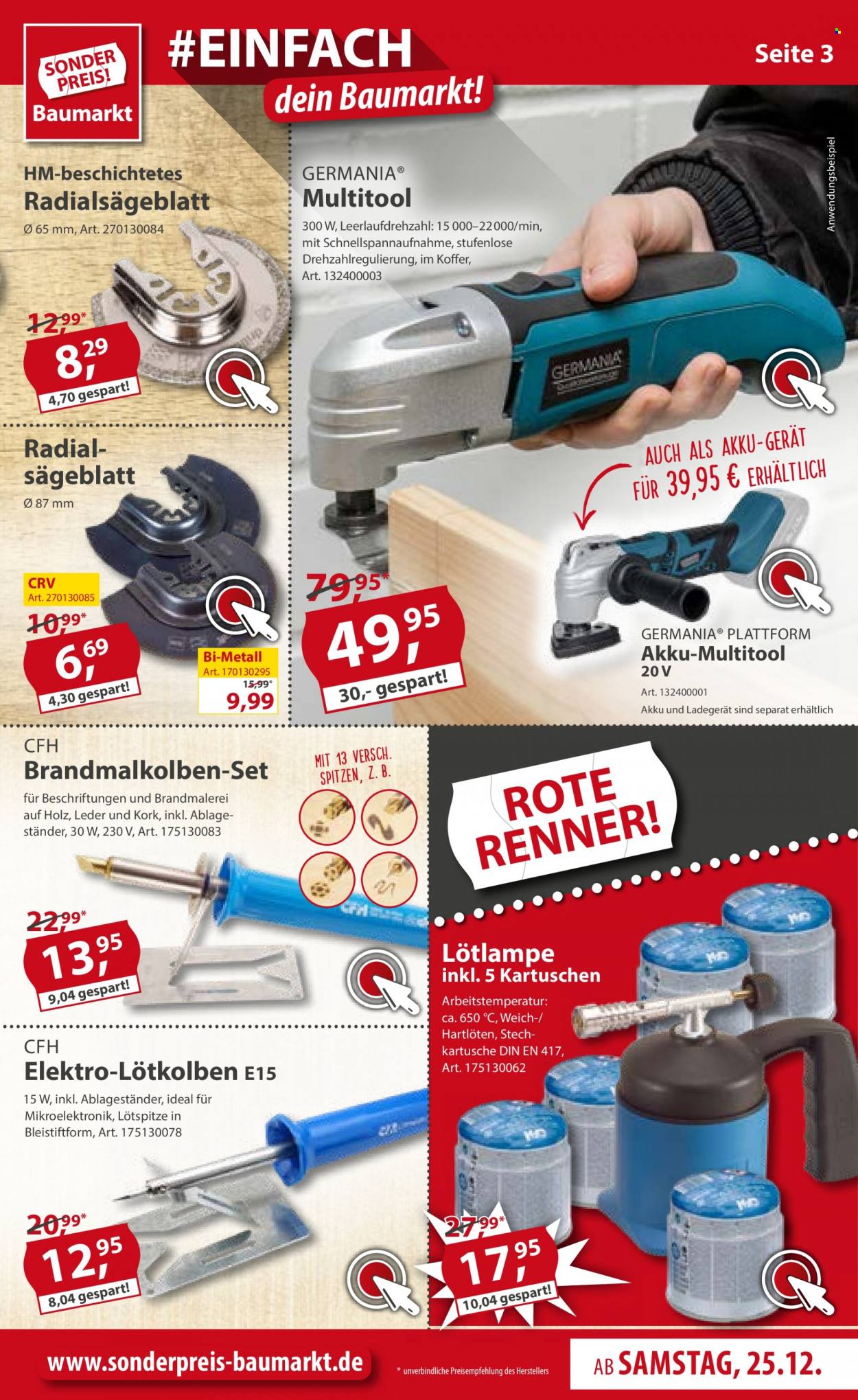 Sonderpreis-Baumarkt Prospekte  - 25.12.2021 - 31.12.2021. Seite 3