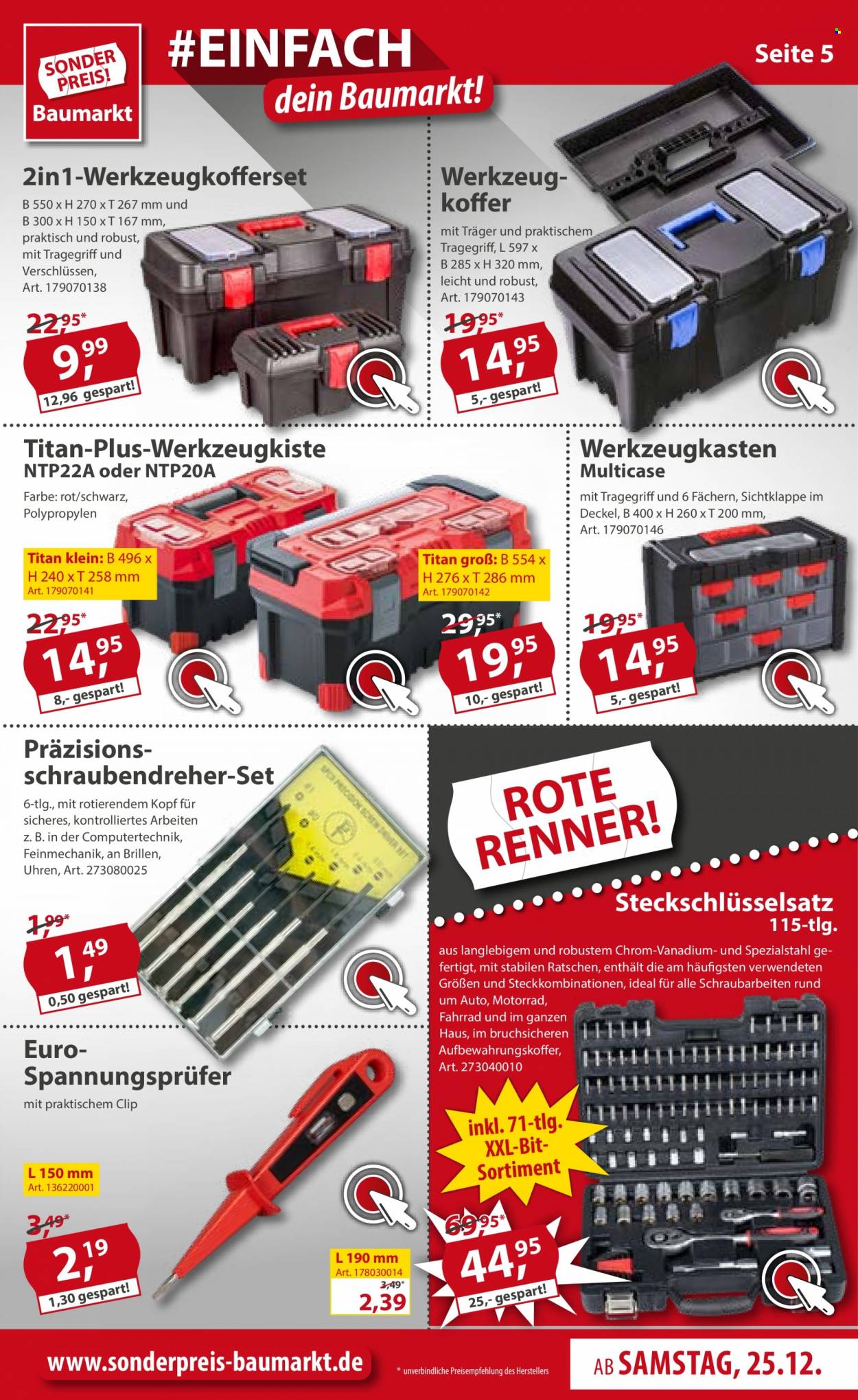 Sonderpreis-Baumarkt Prospekte  - 25.12.2021 - 31.12.2021. Seite 5