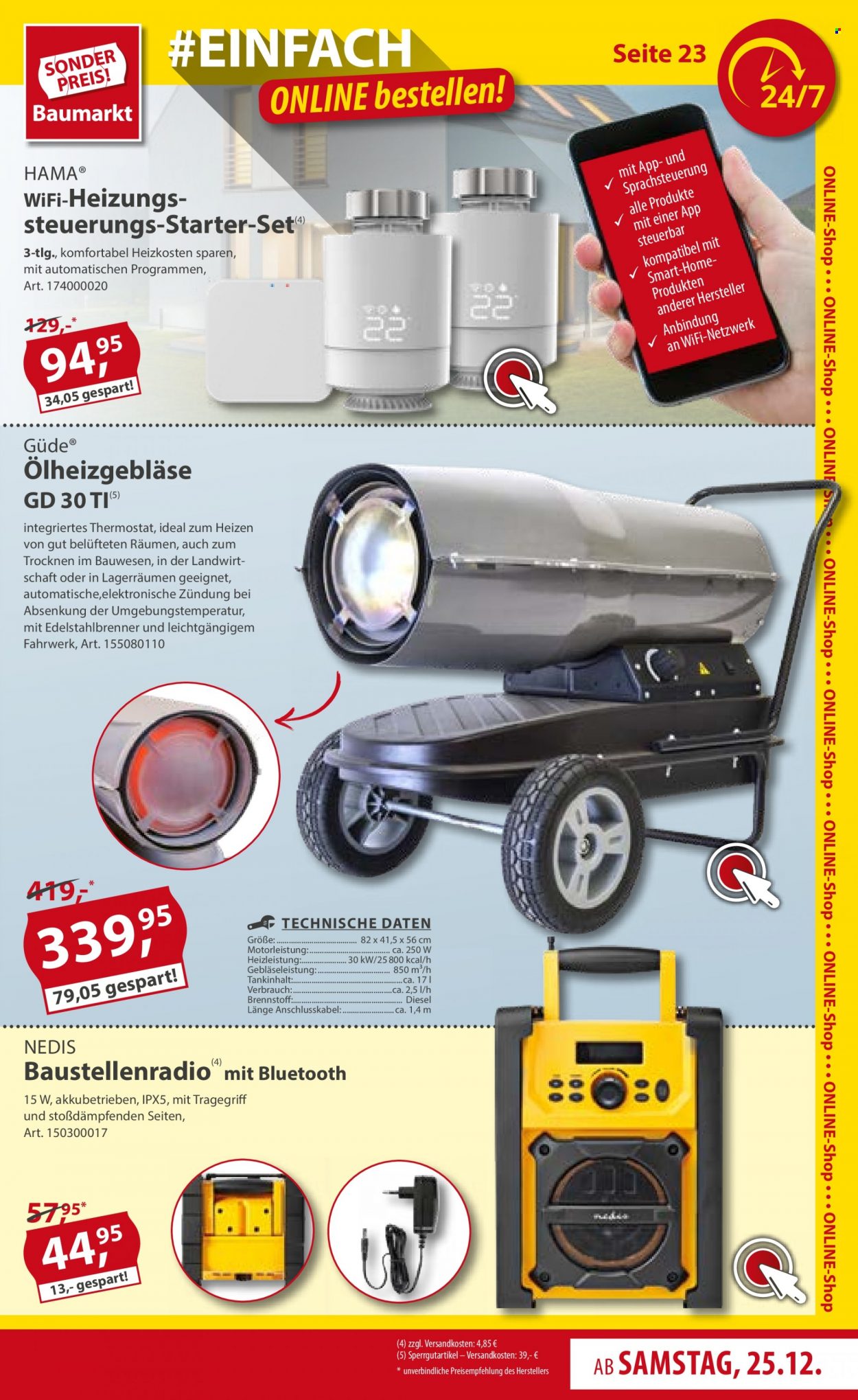 Sonderpreis-Baumarkt Prospekte  - 25.12.2021 - 31.12.2021. Seite 23