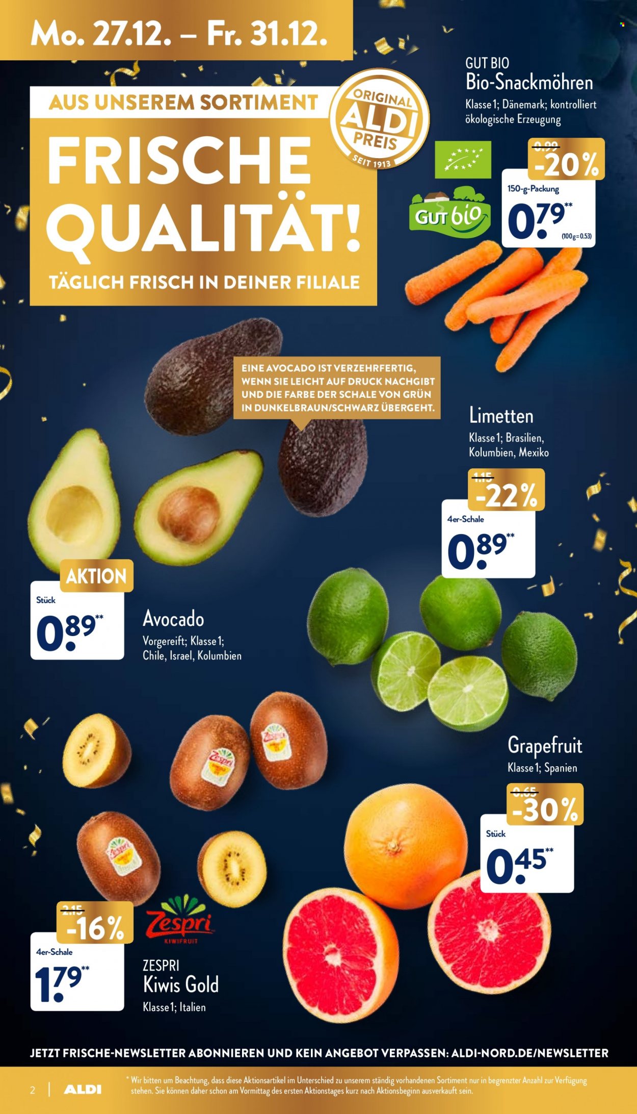 ALDI Nord Prospekte  - 27.12.2021 - 31.12.2021. Seite 2