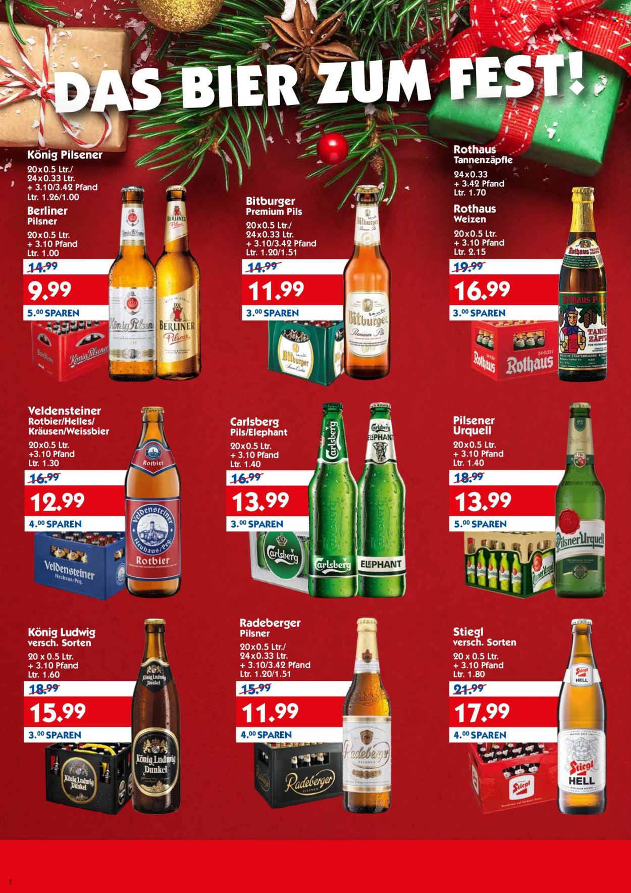 Hol'ab! Getränkemarkt Prospekte  - 20.12.2021 - 24.12.2021. Seite 2