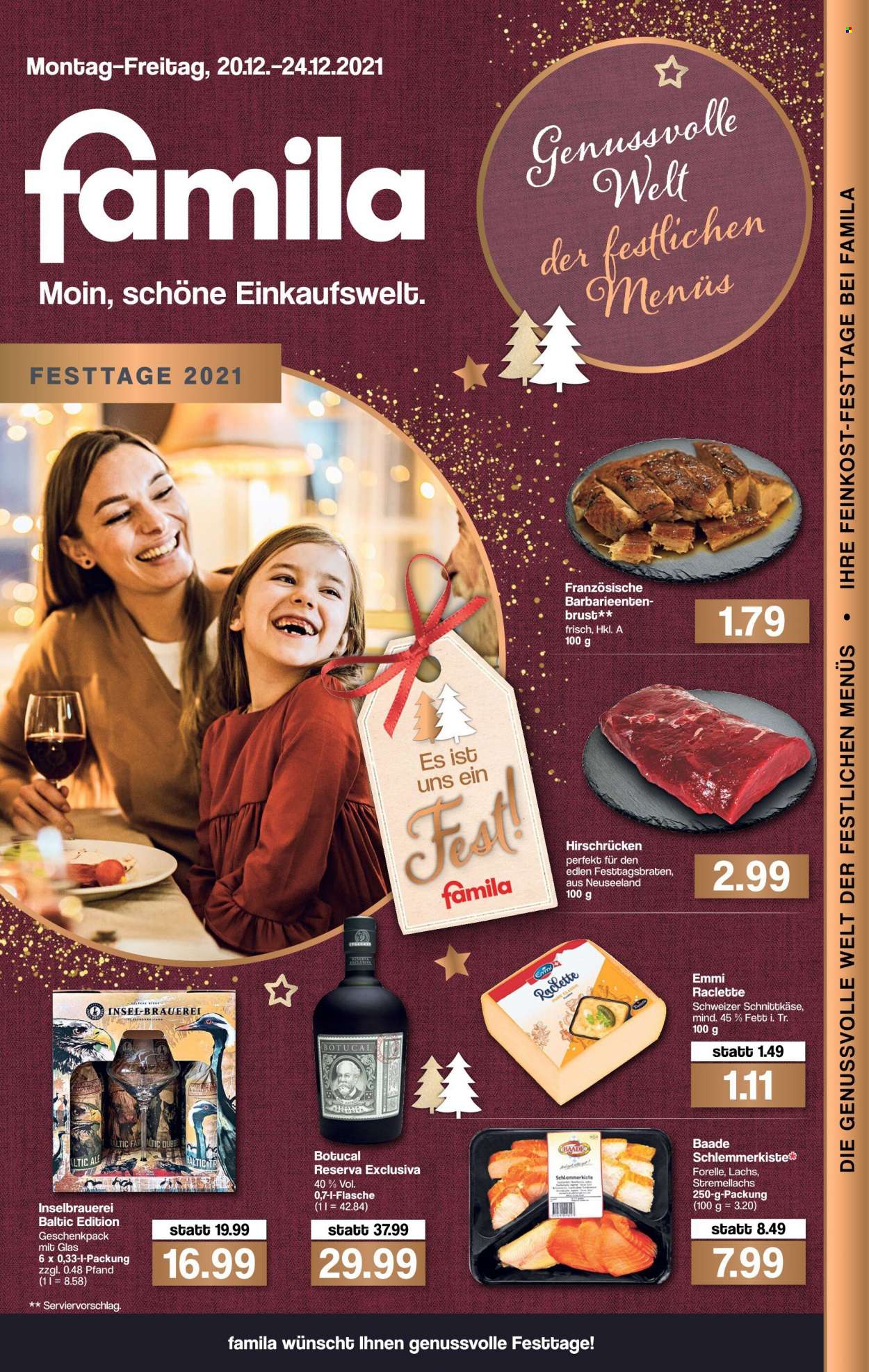 famila Prospekte  - 20.12.2021 - 24.12.2021. Seite 1