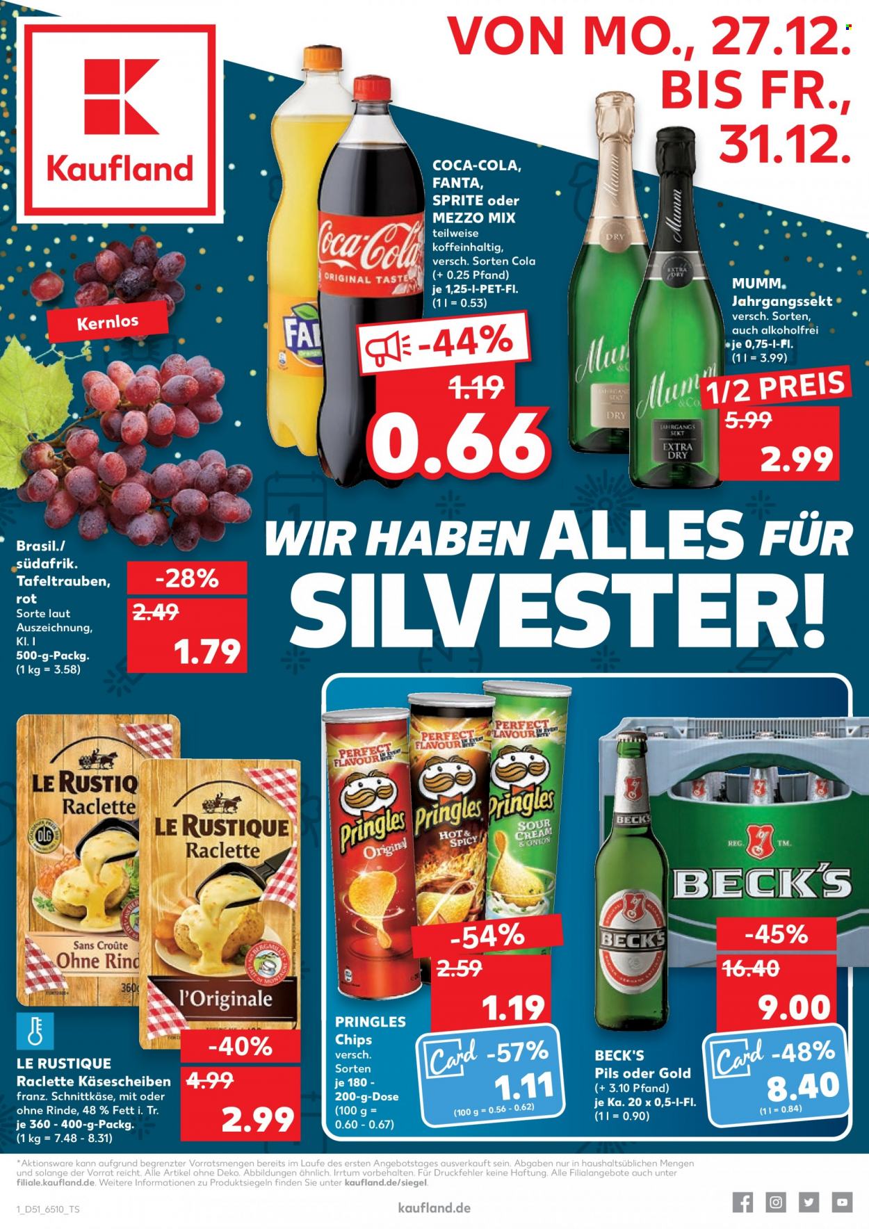 Kaufland Prospekte  - 27.12.2021 - 31.12.2021. Seite 1