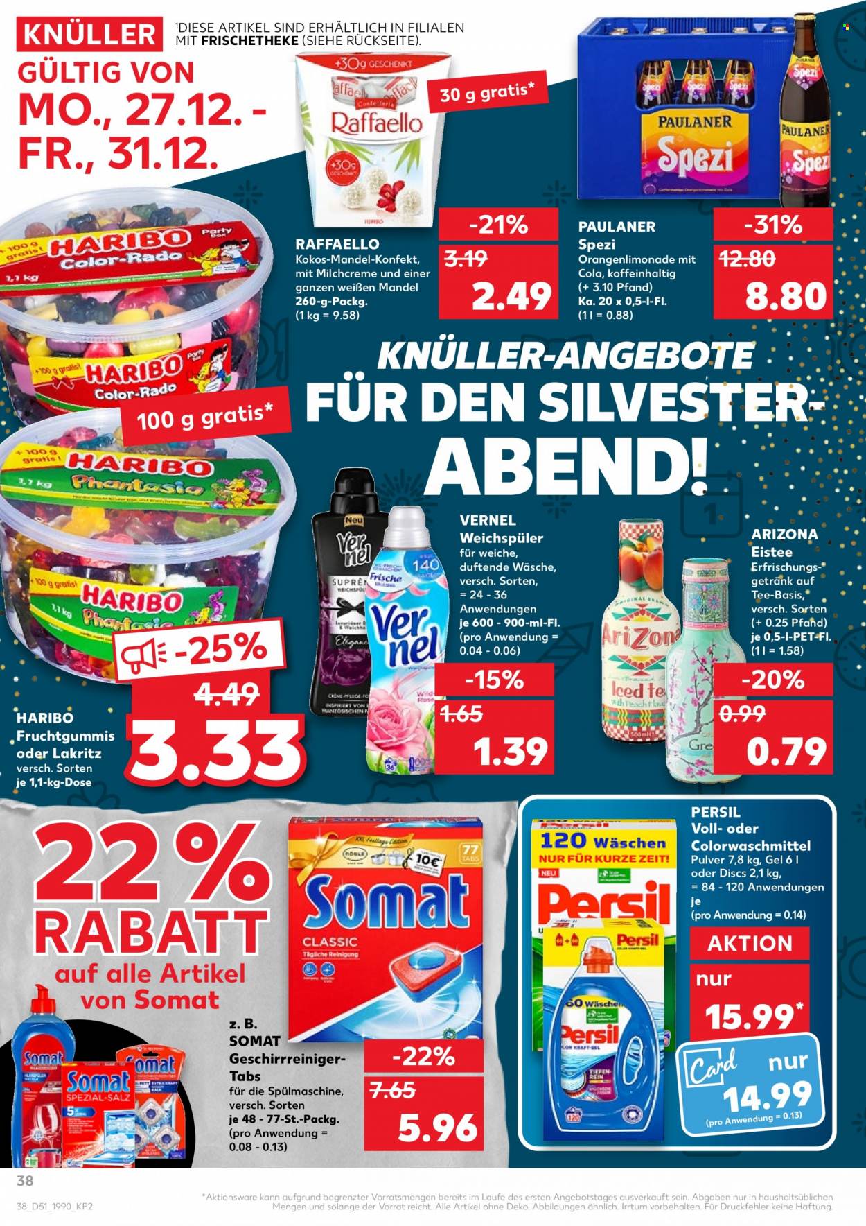Kaufland Prospekte  - 27.12.2021 - 31.12.2021. Seite 38