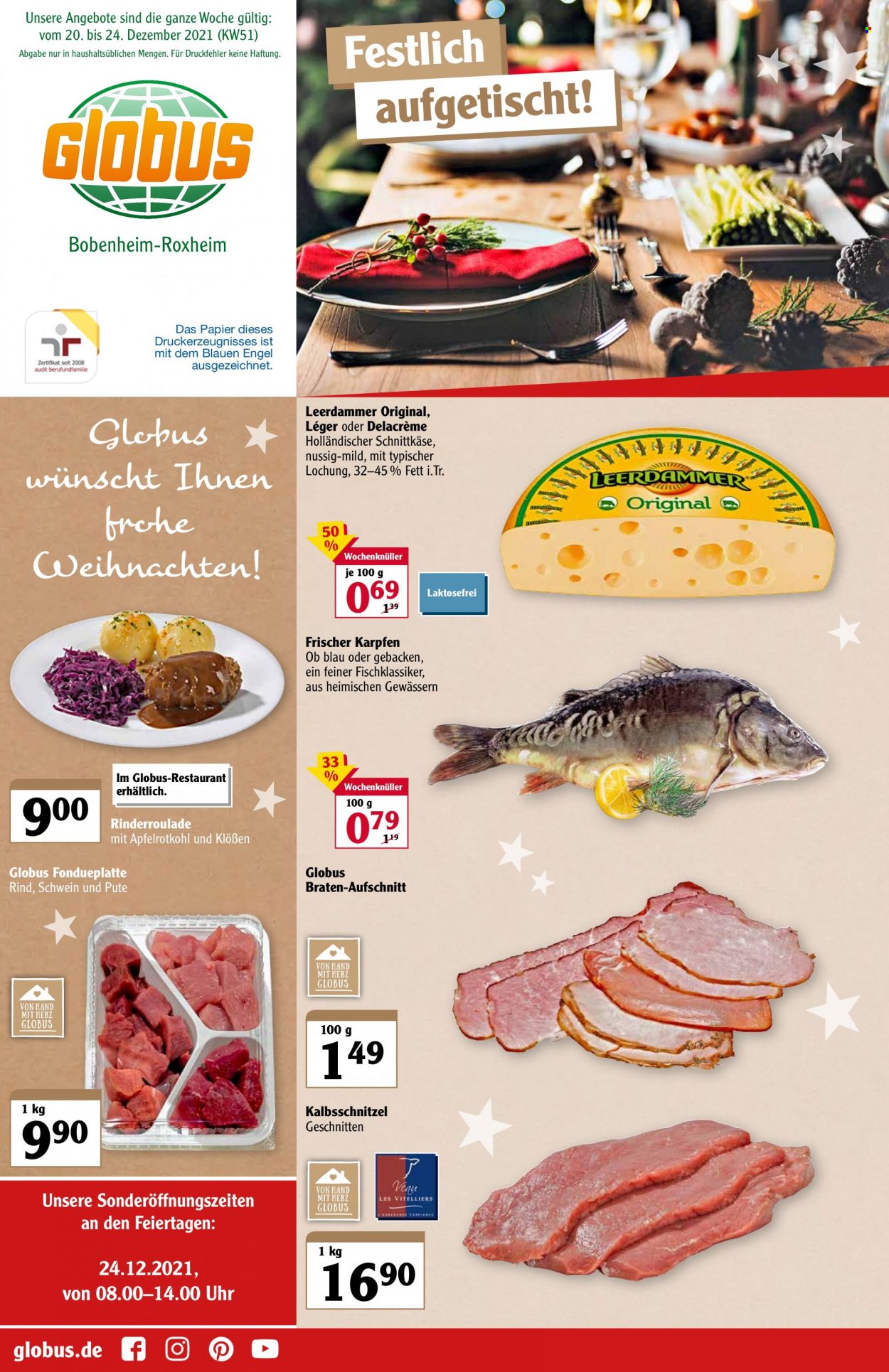 Globus Prospekte  - 20.12.2021 - 24.12.2021. Seite 1