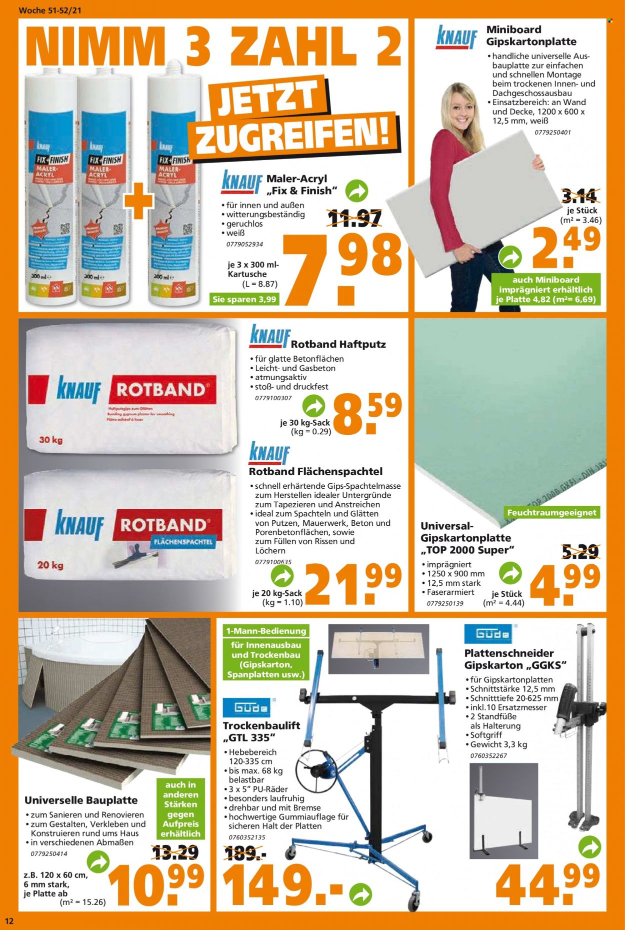 Globus Baumarkt Prospekte  - 20.12.2021 - 25.12.2021. Seite 12