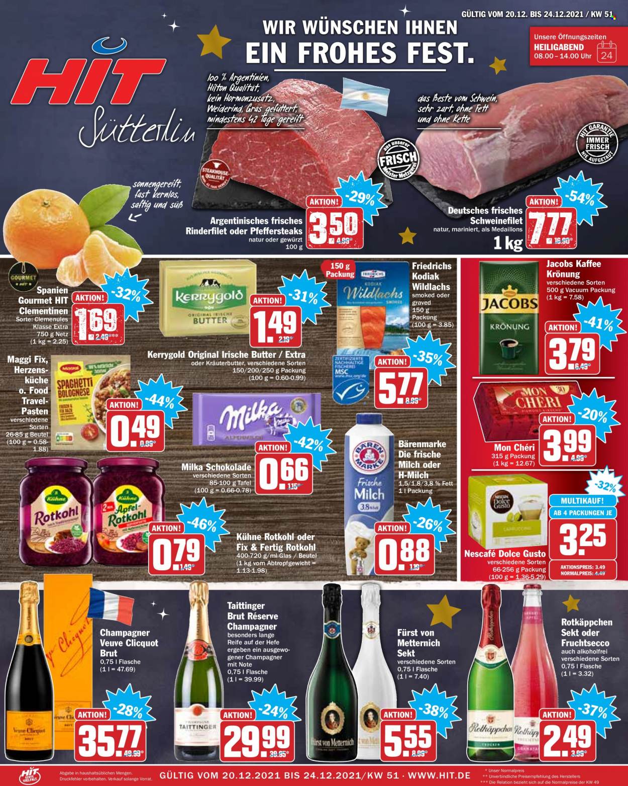 Hit Prospekte  - 20.12.2021 - 24.12.2021. Seite 1