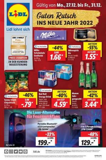 Prospekte Lidl - 27.12.2021 - 1.01.2022.