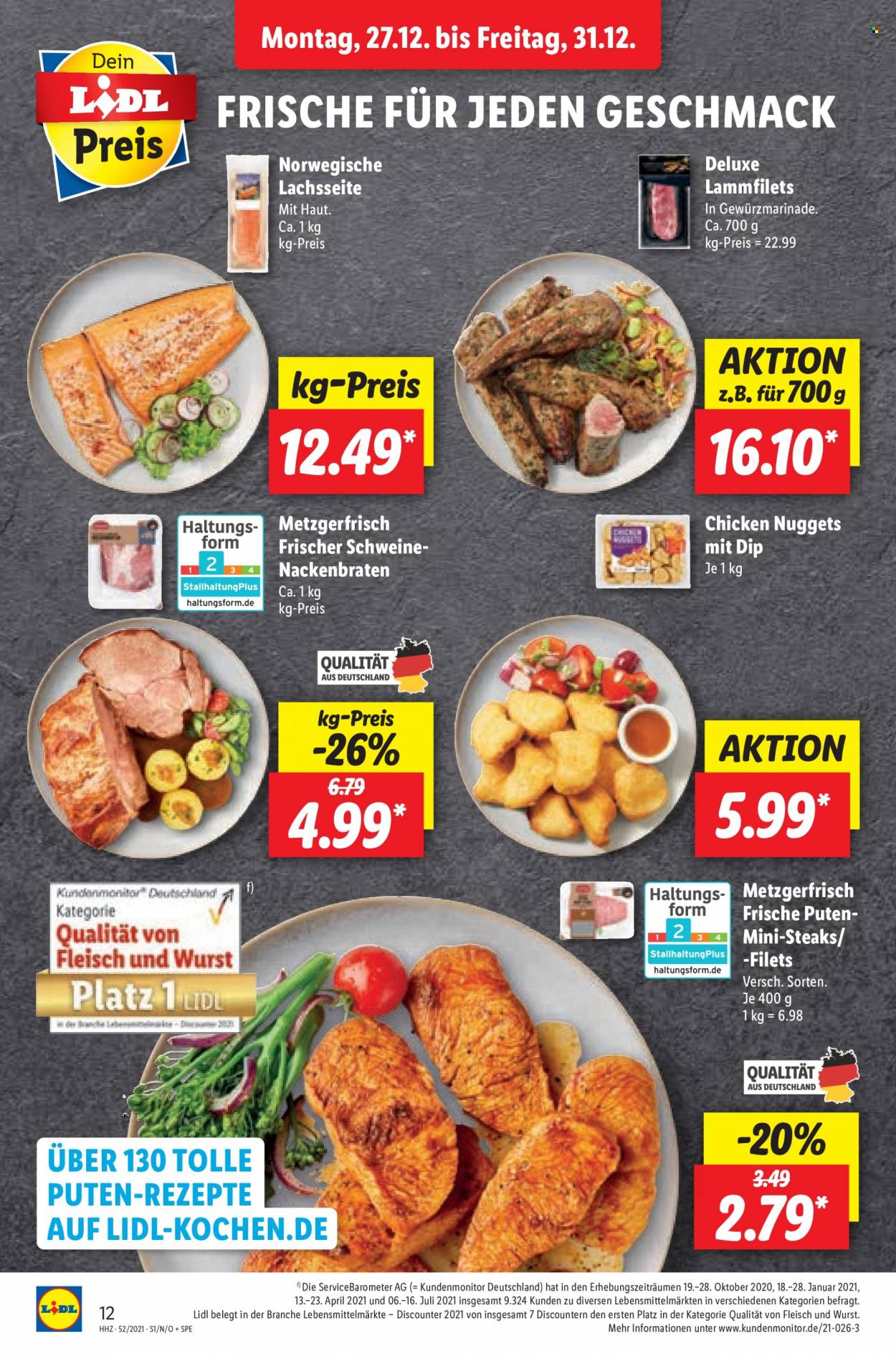 Lidl Prospekte  - 27.12.2021 - 31.12.2021. Seite 12