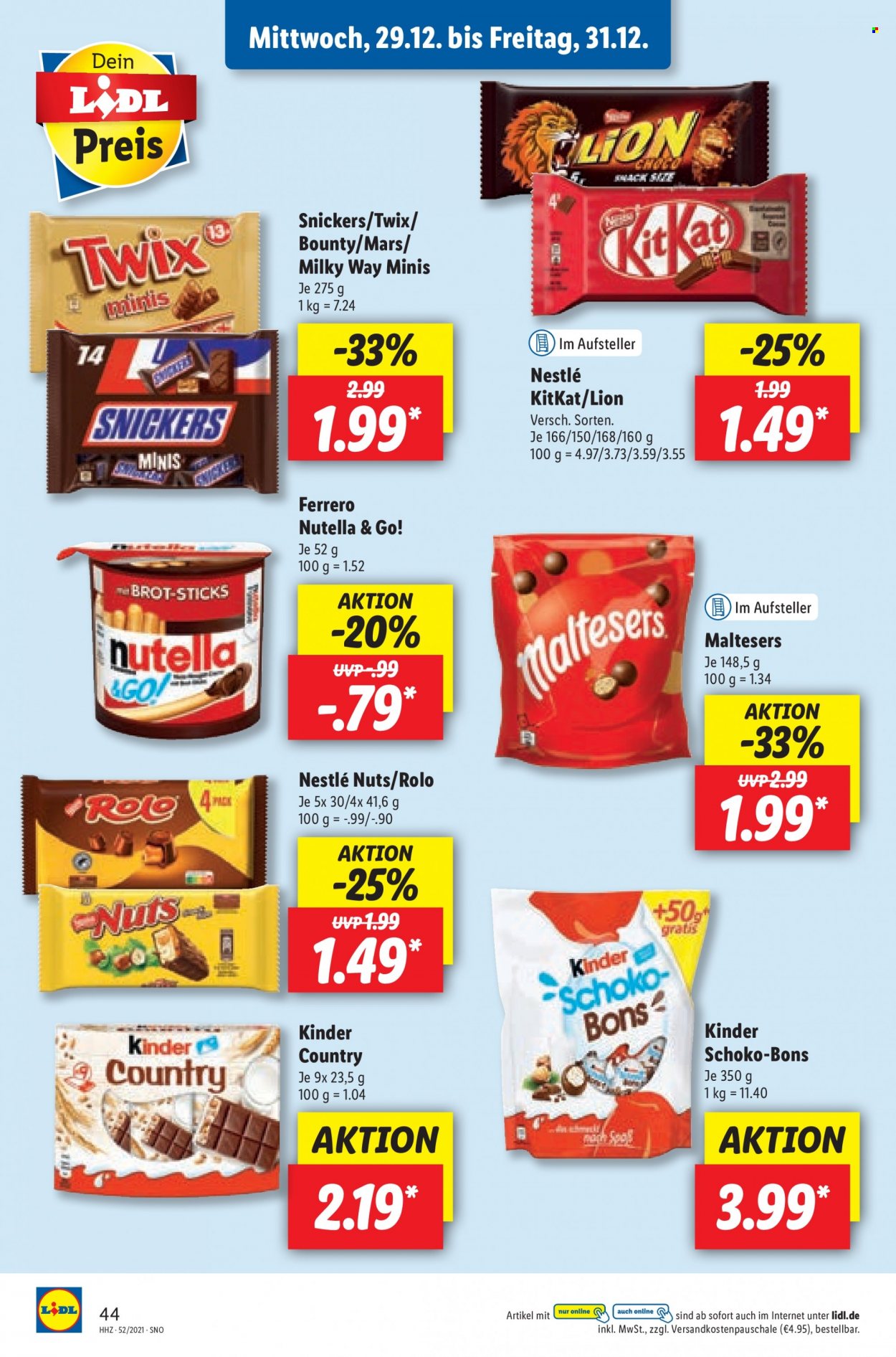 Lidl Prospekte  - 27.12.2021 - 31.12.2021. Seite 44