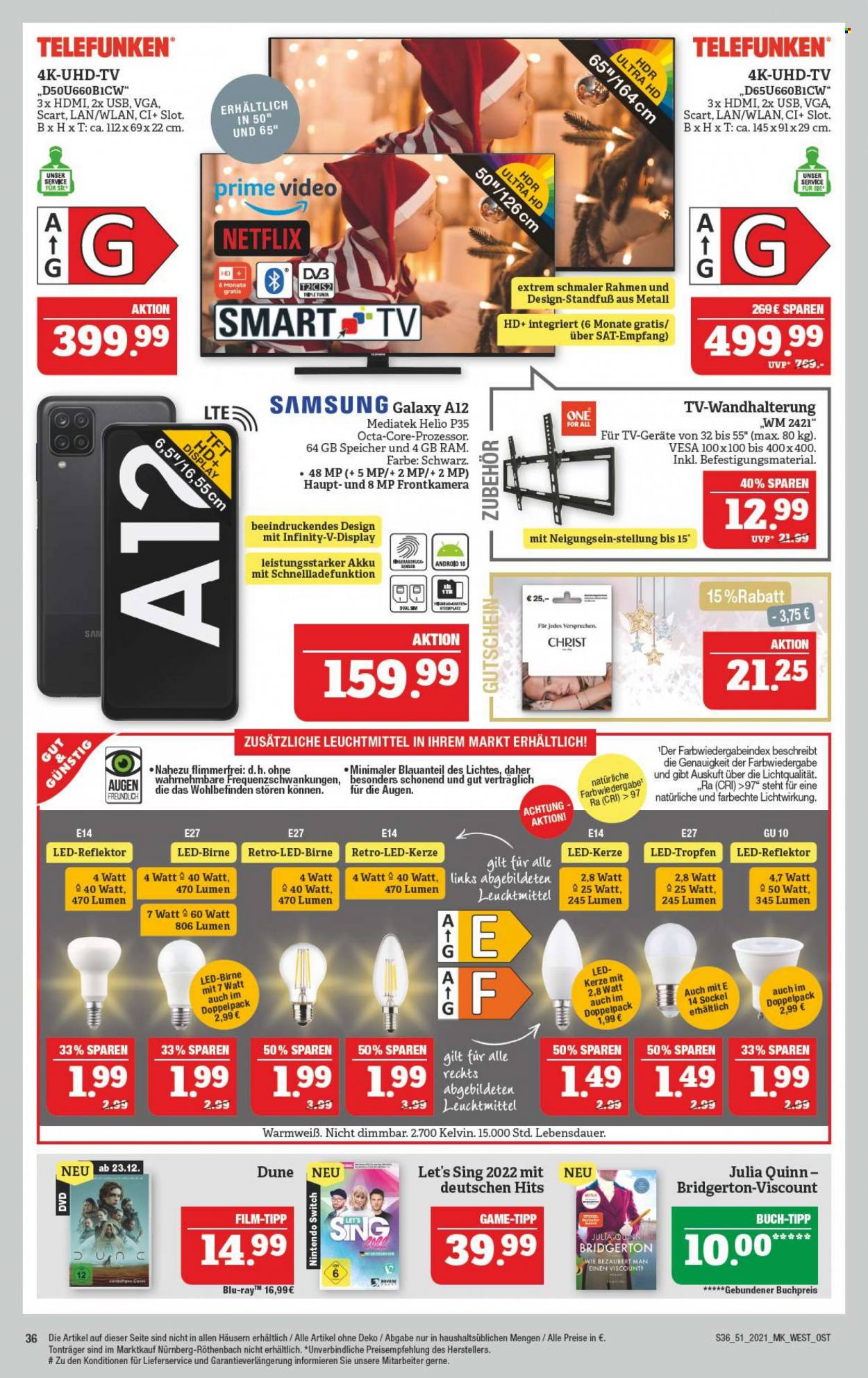 Marktkauf Prospekte  - 20.12.2021 - 24.12.2021. Seite 36