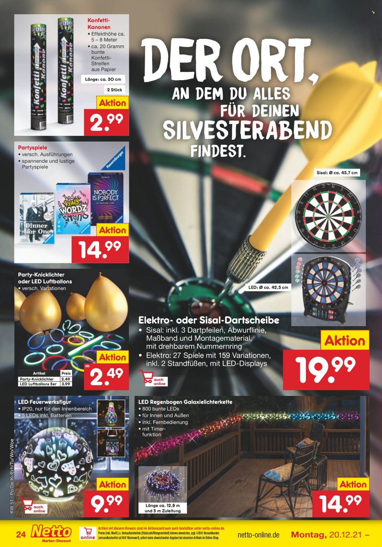 Netto Marken-Discount Prospekte  - 20.12.2021 - 24.12.2021. Seite 24