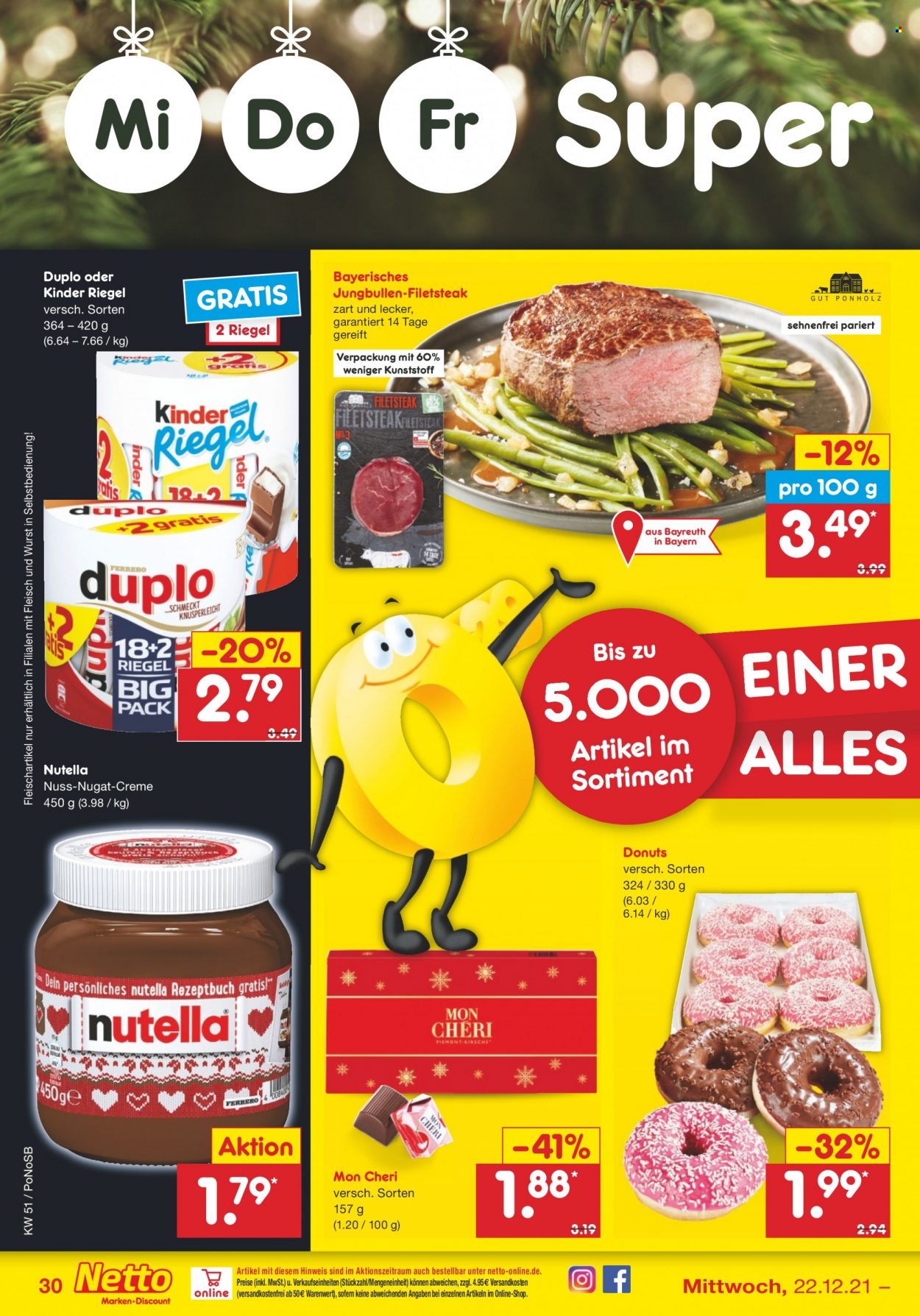 Netto Marken-Discount Prospekte  - 20.12.2021 - 24.12.2021. Seite 30