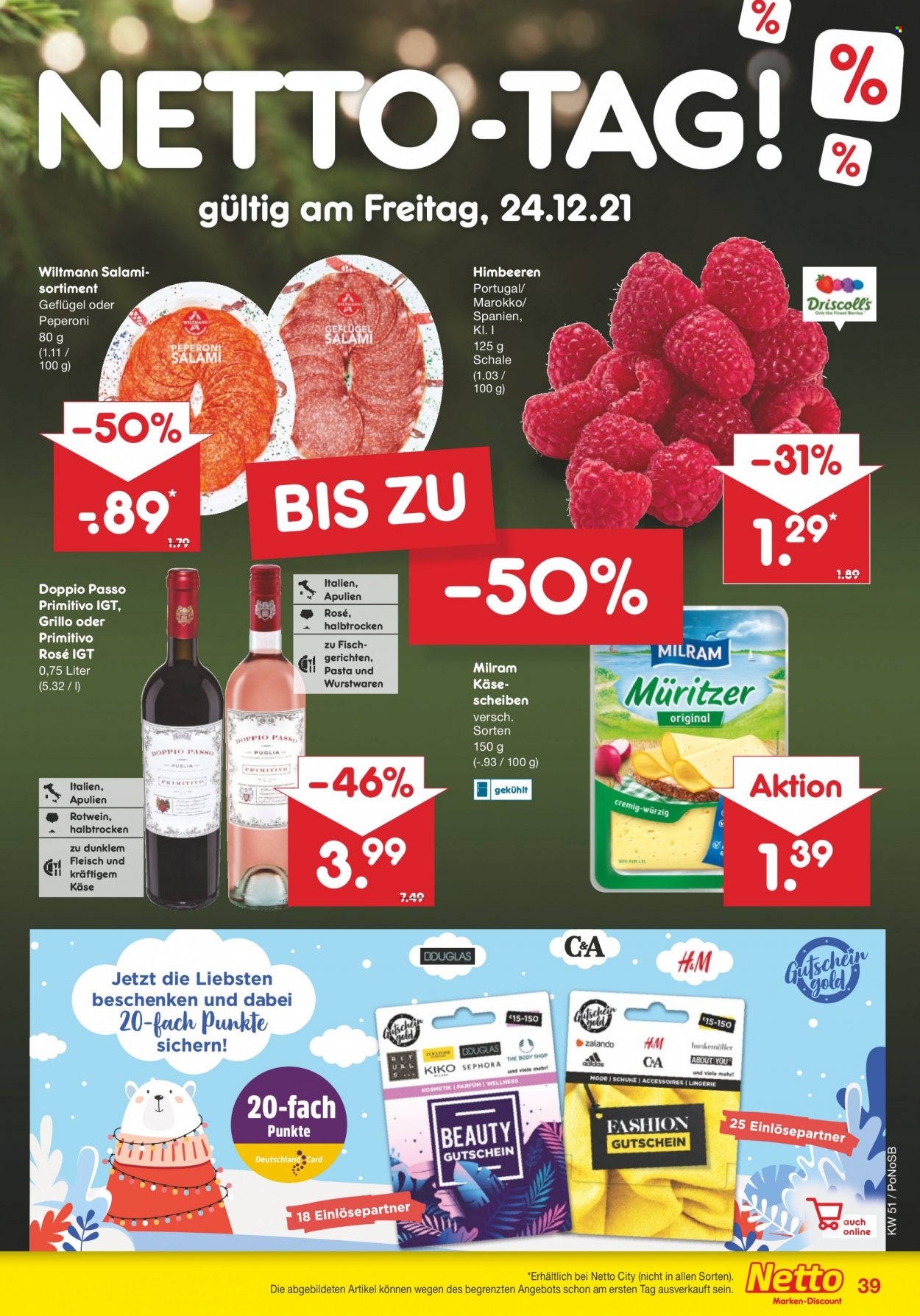 Netto Marken-Discount Prospekte  - 20.12.2021 - 24.12.2021. Seite 39