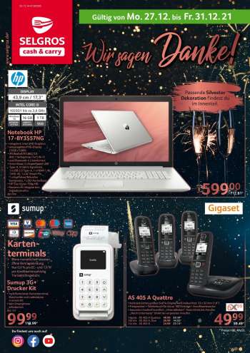 Prospekte Selgros - 27.12.2021 - 31.12.2021.