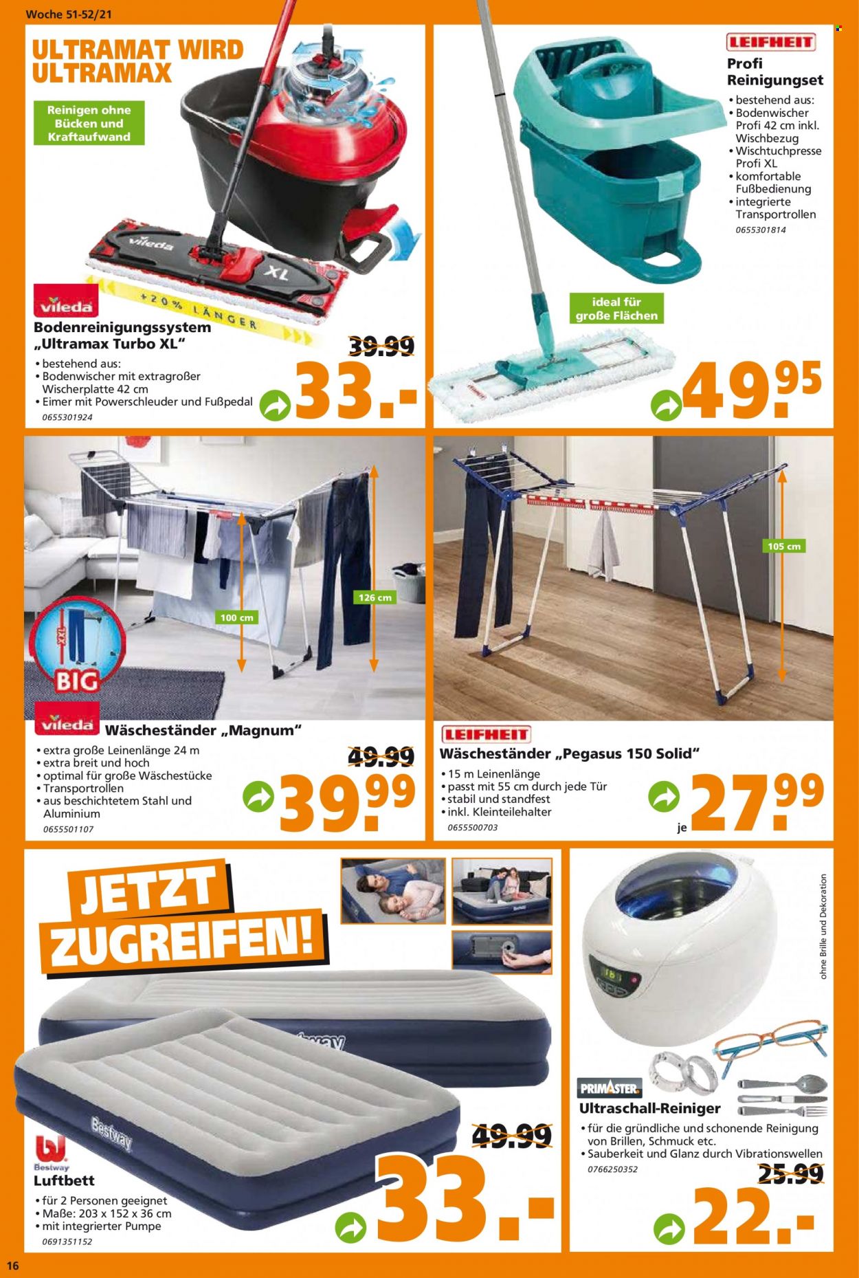 Globus Baumarkt Prospekte  - 21.12.2021 - 4.01.2022. Seite 16
