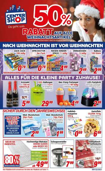 Prospekte CENTERSHOP - 27.12.2021 - 31.12.2021.