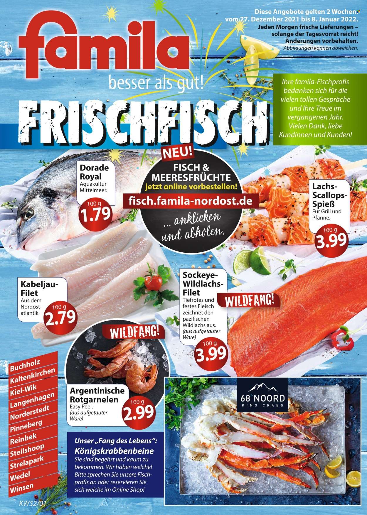 famila Prospekte  - 27.12.2021 - 31.12.2021. Seite 1