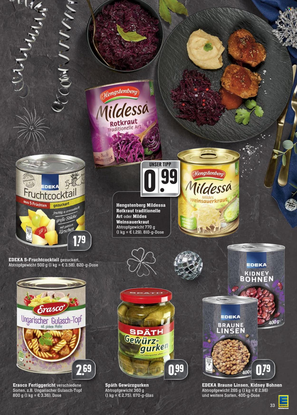 Edeka Prospekte  - 27.12.2021 - 31.12.2021. Seite 33