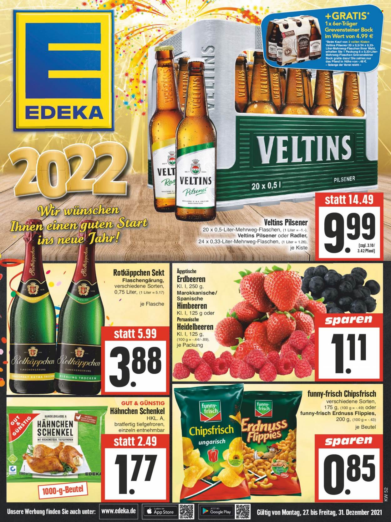 Edeka Prospekte  - 27.12.2021 - 31.12.2021. Seite 1