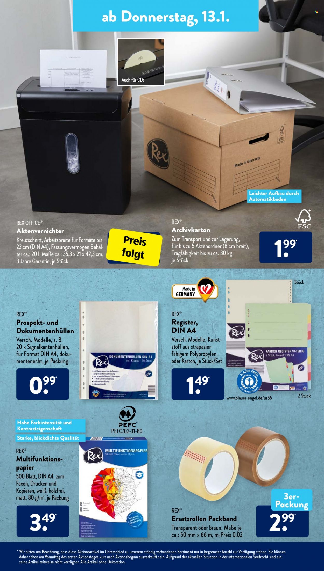 ALDI SÜD Prospekte  - 10.01.2022 - 15.01.2022. Seite 13