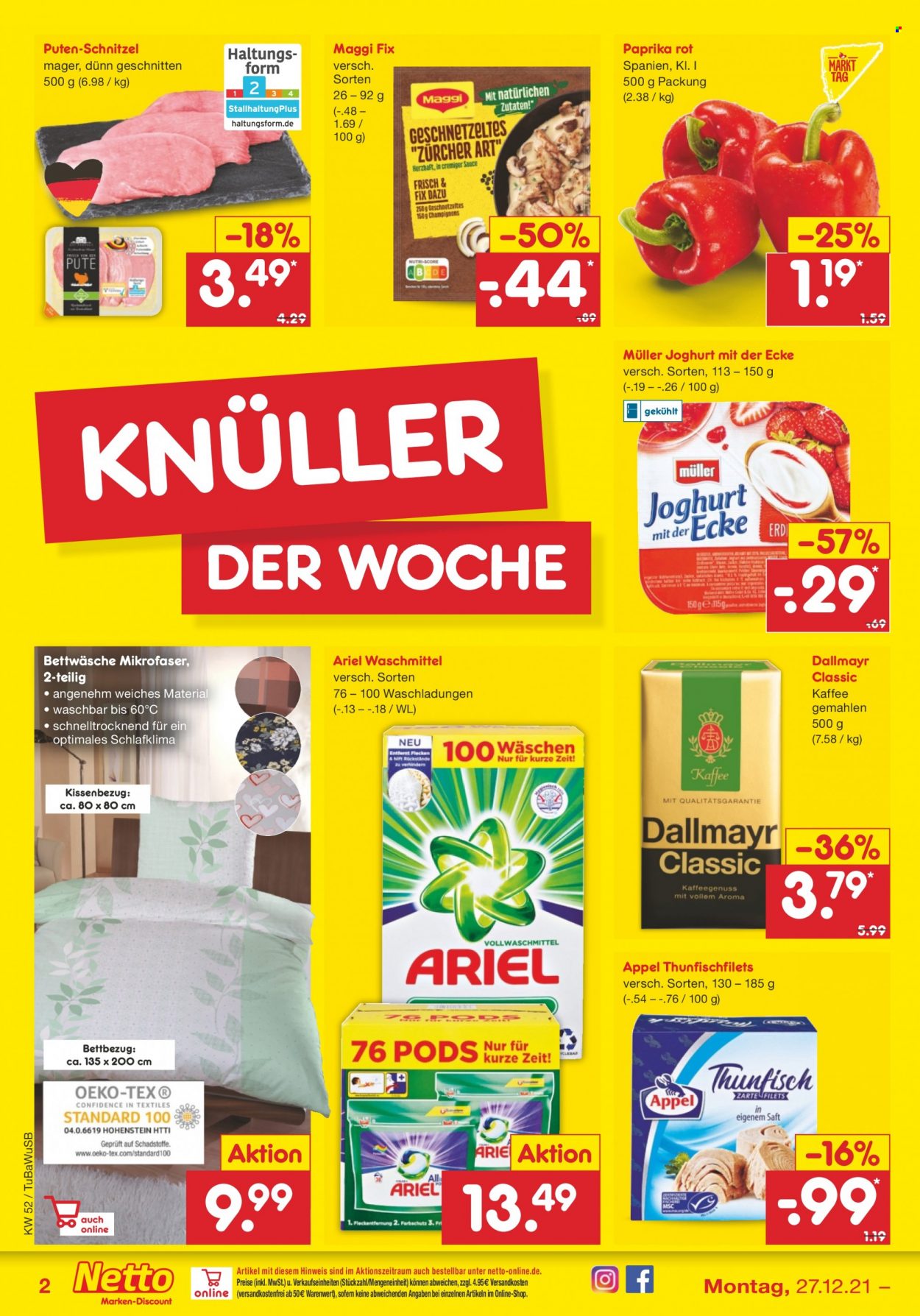Netto Marken-Discount Prospekte  - 27.12.2021 - 31.12.2021. Seite 2