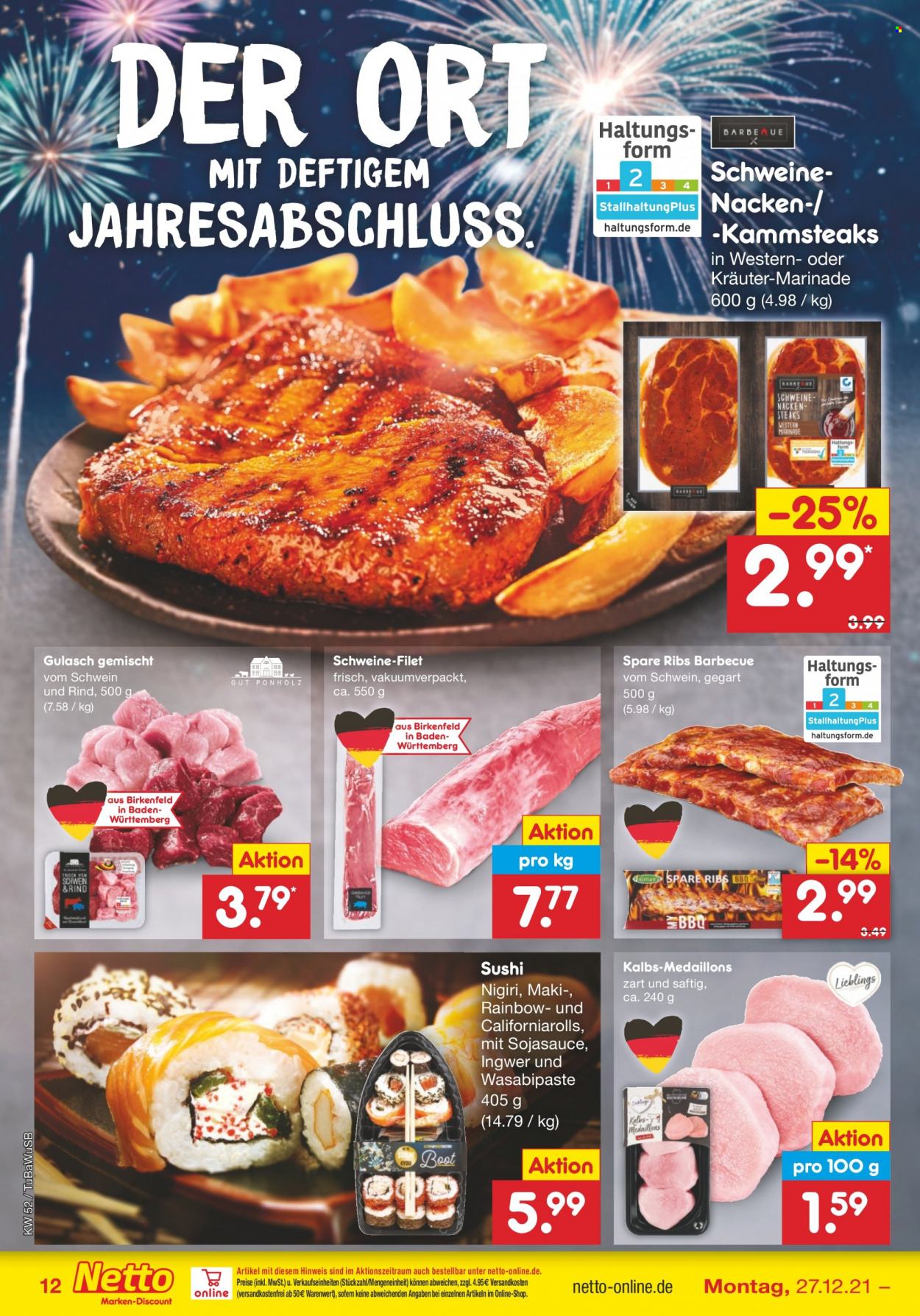 Netto Marken-Discount Prospekte  - 27.12.2021 - 31.12.2021. Seite 12