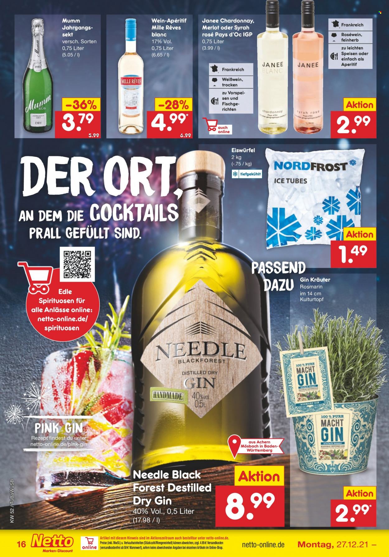 Netto Marken-Discount Prospekte  - 27.12.2021 - 31.12.2021. Seite 16