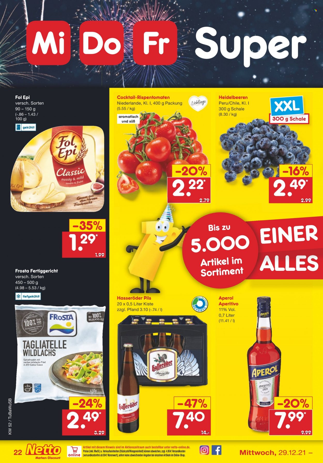 Netto Marken-Discount Prospekte  - 27.12.2021 - 31.12.2021. Seite 22