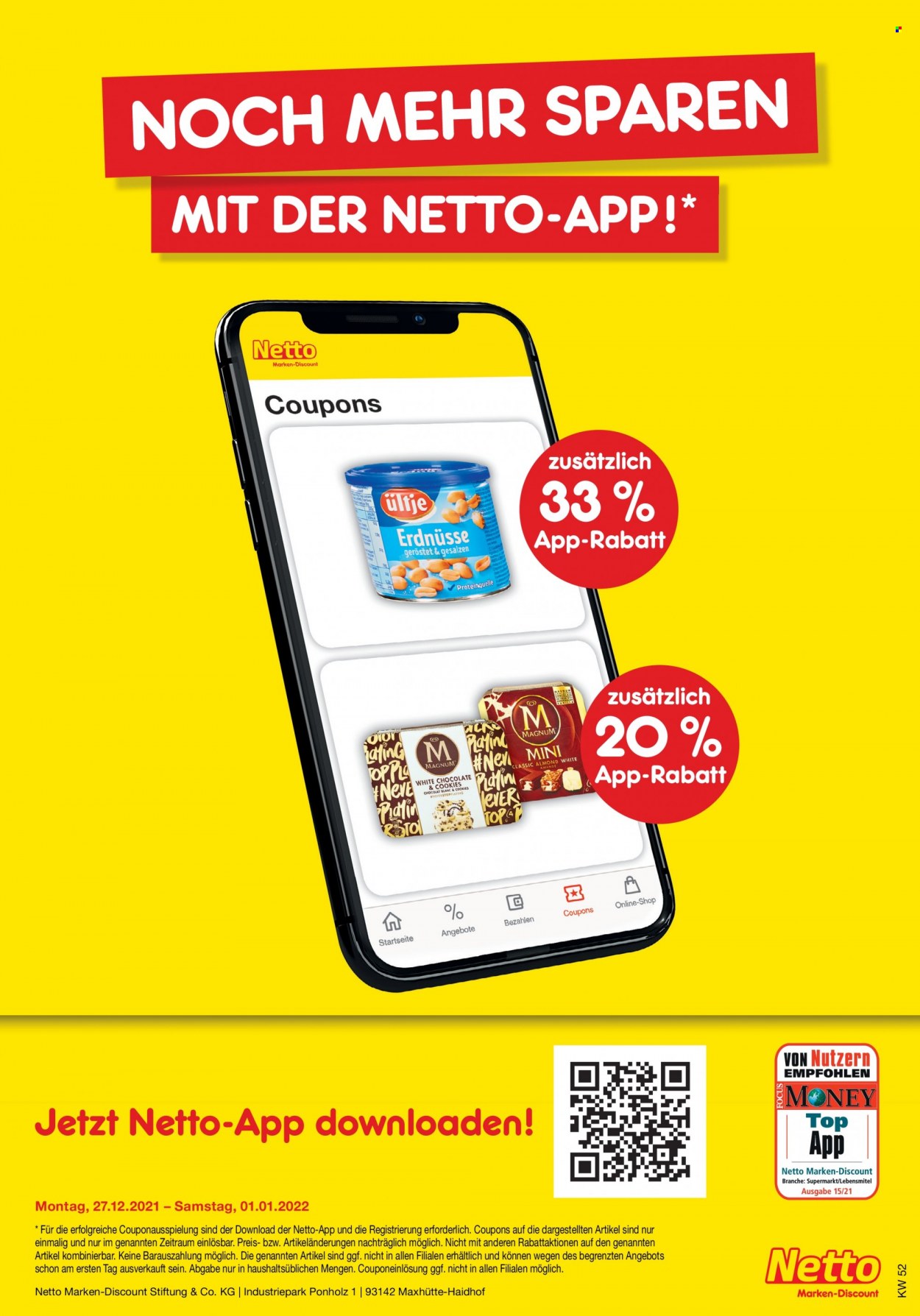Netto Marken-Discount Prospekte  - 27.12.2021 - 31.12.2021. Seite 41