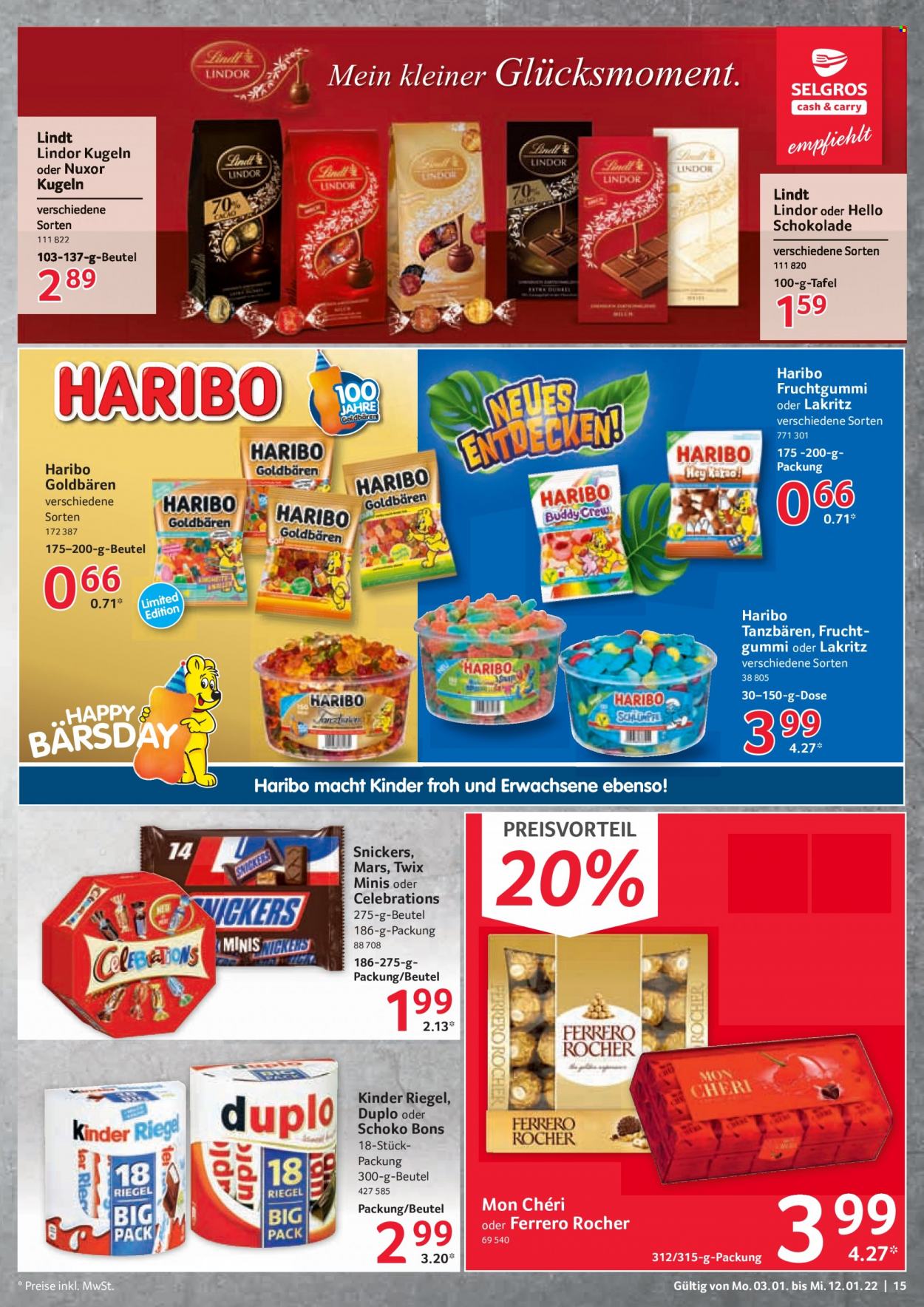 Selgros Prospekte  - 3.01.2022 - 12.01.2022. Seite 15