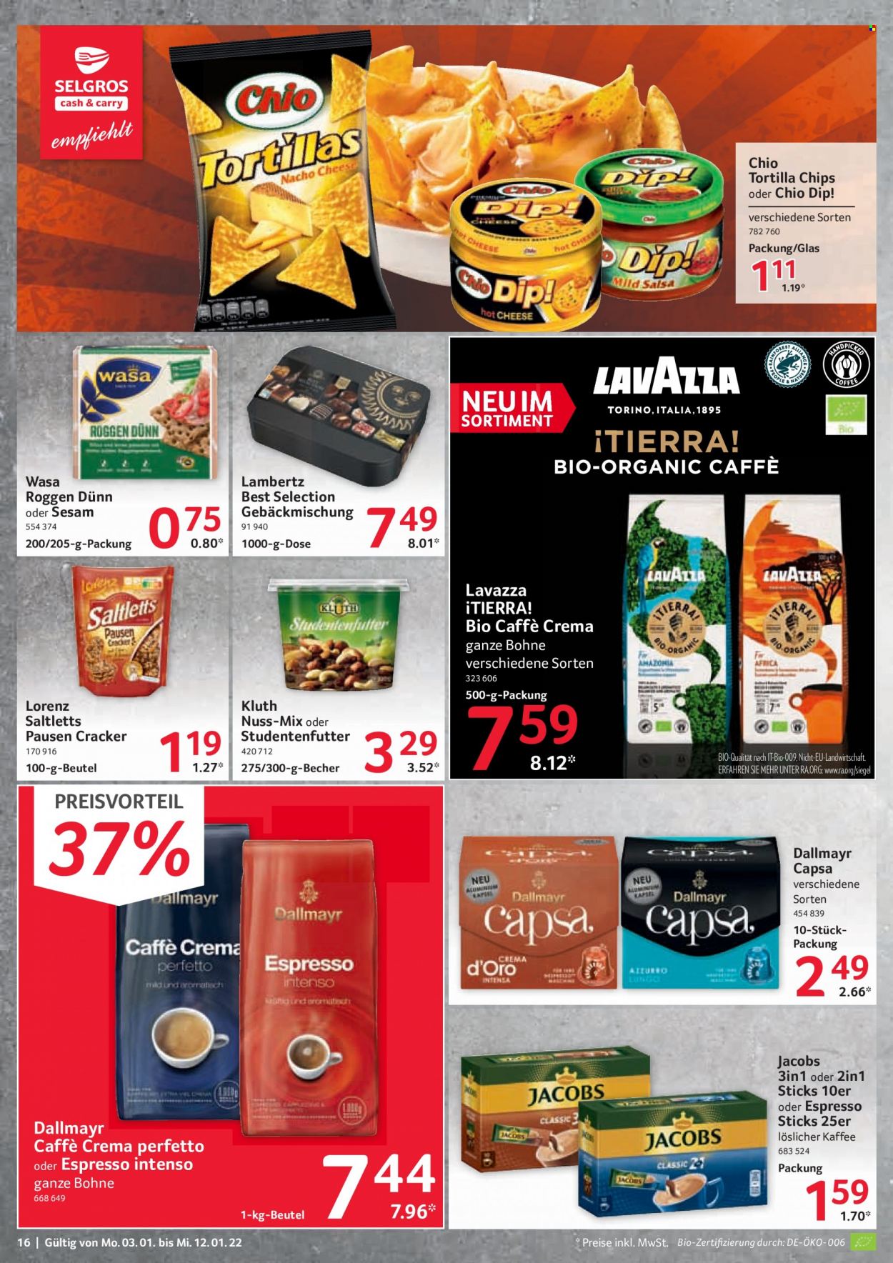 Selgros Prospekte  - 3.01.2022 - 12.01.2022. Seite 16