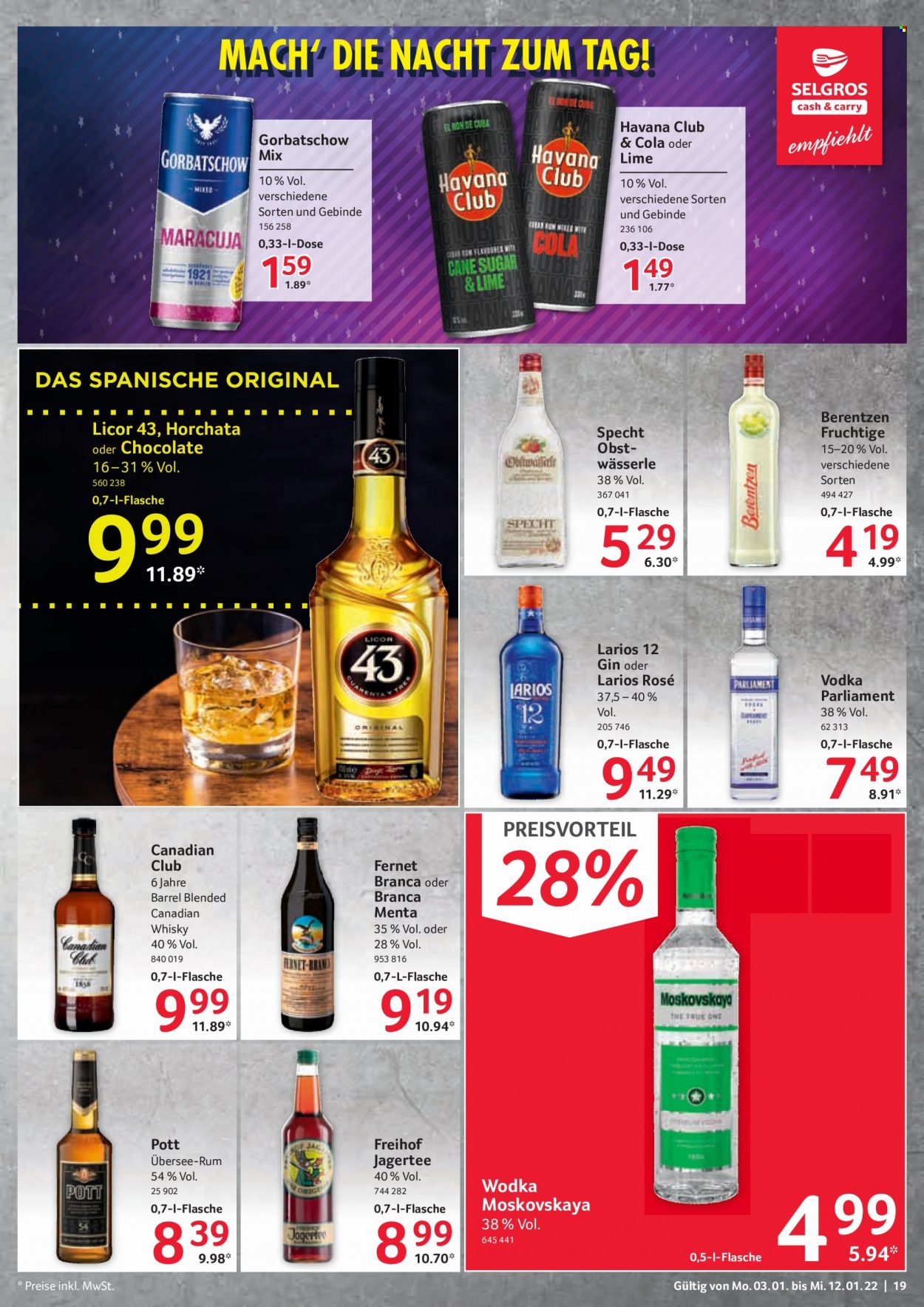 Selgros Prospekte  - 3.01.2022 - 12.01.2022. Seite 19