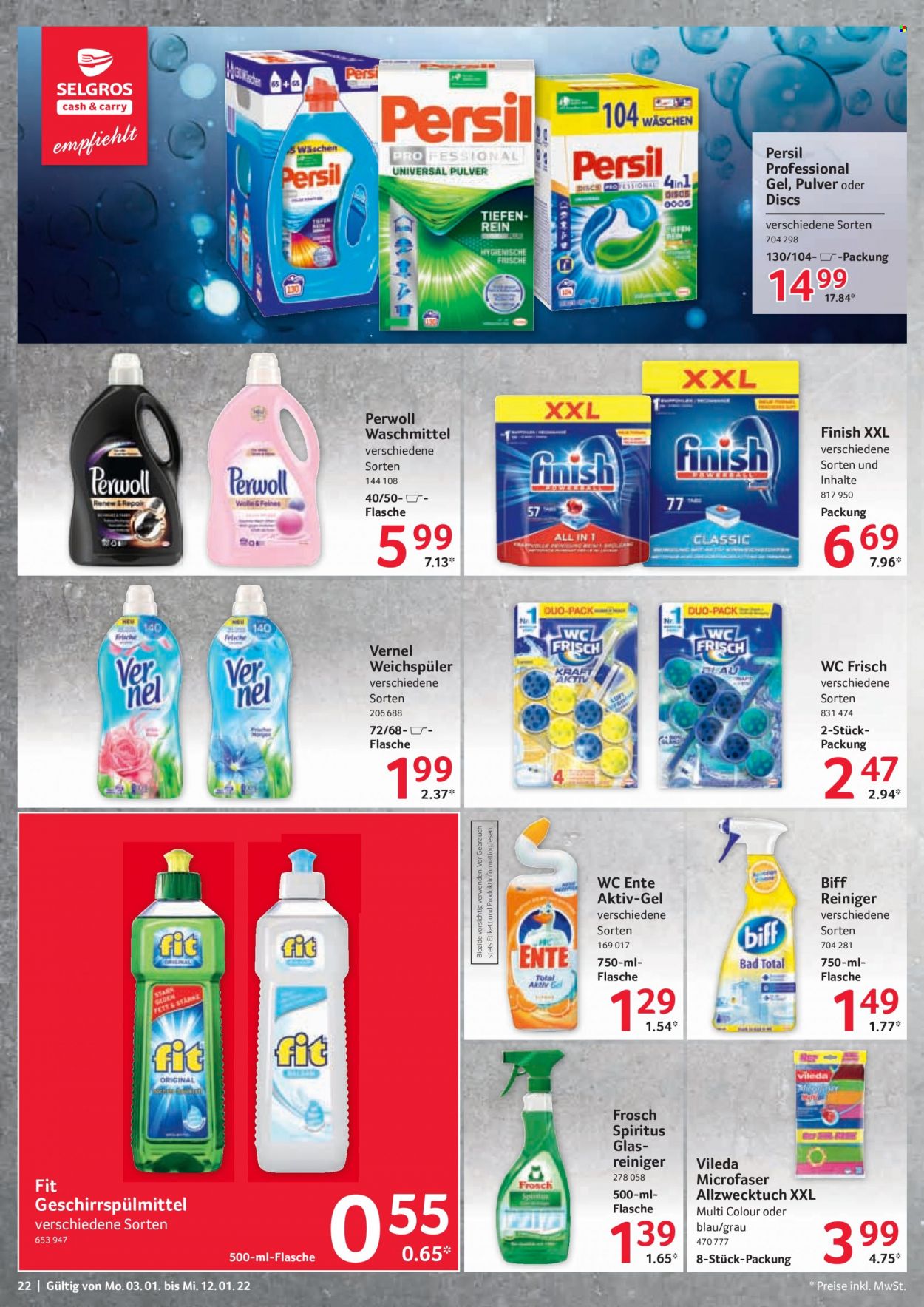 Selgros Prospekte  - 3.01.2022 - 12.01.2022. Seite 22