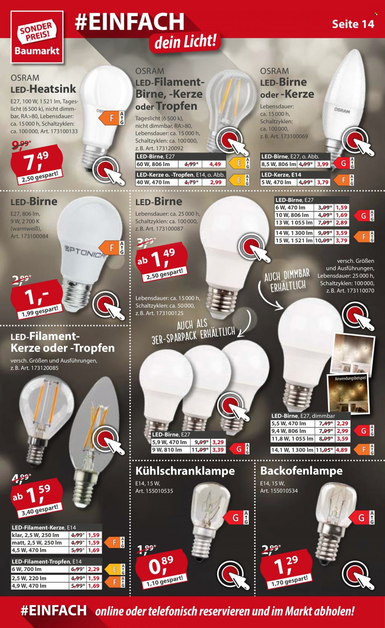 Sonderpreis-Baumarkt Prospekte  - 8.01.2022 - 14.01.2022. Seite 14