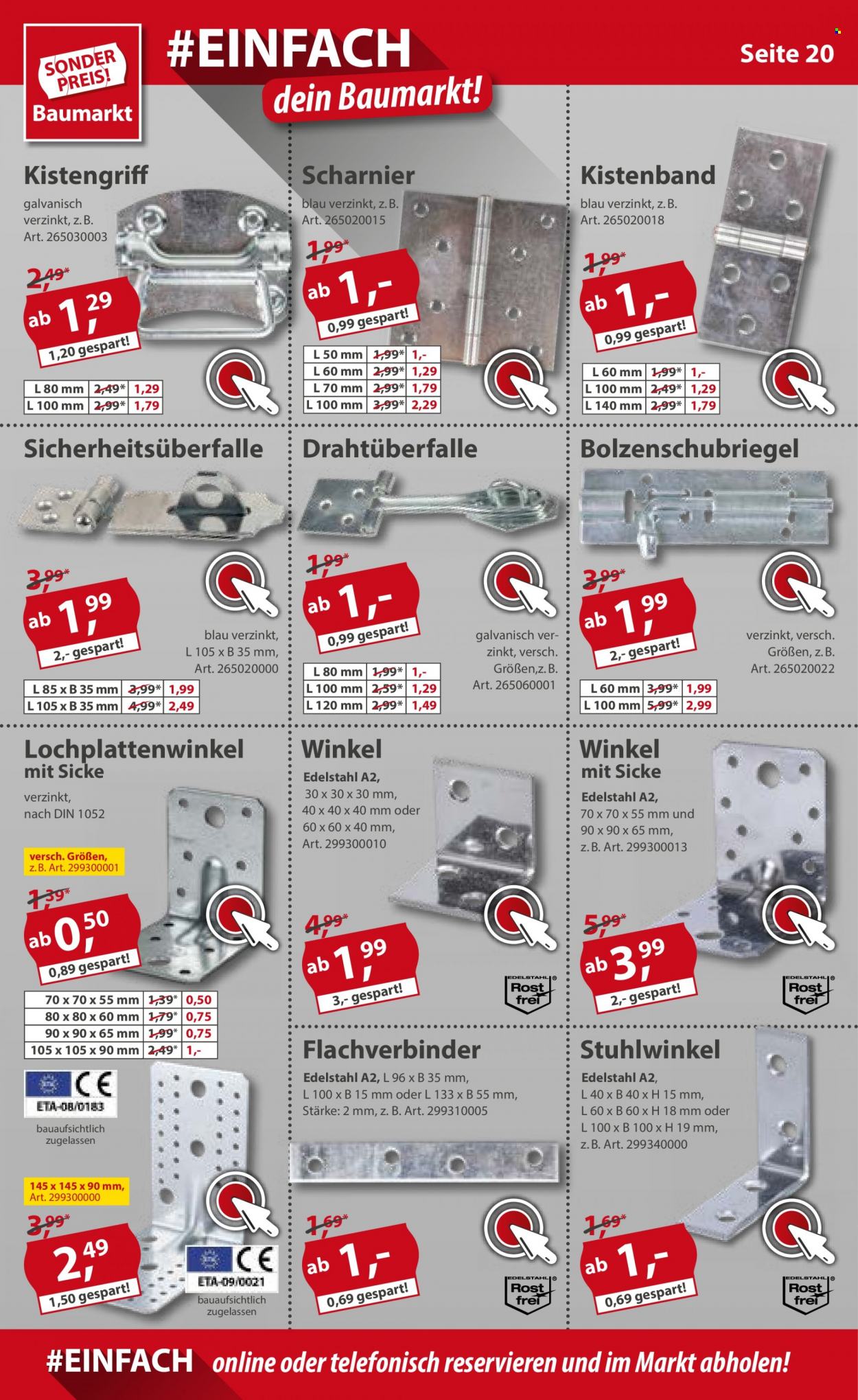 Sonderpreis-Baumarkt Prospekte  - 8.01.2022 - 14.01.2022. Seite 20
