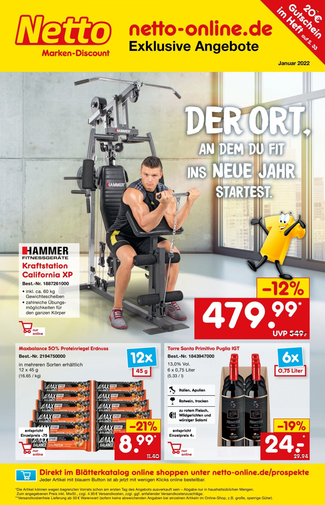 Netto Marken-Discount Prospekte  - 1.01.2022 - 31.01.2022. Seite 1