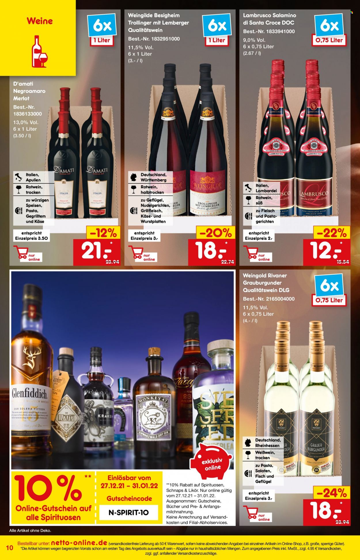 Netto Marken-Discount Prospekte  - 1.01.2022 - 31.01.2022. Seite 10