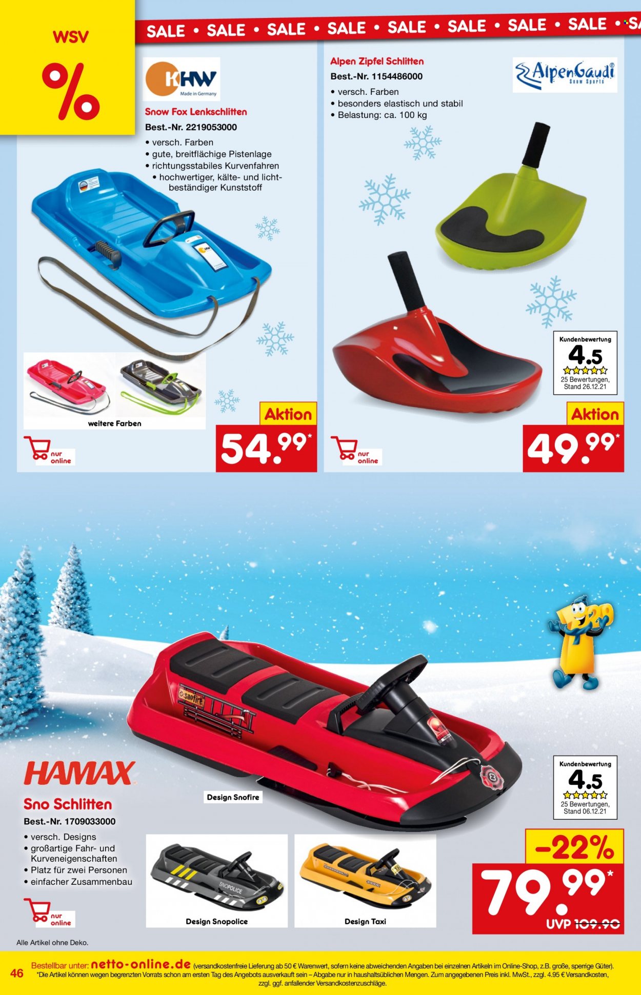 Netto Marken-Discount Prospekte  - 1.01.2022 - 31.01.2022. Seite 46