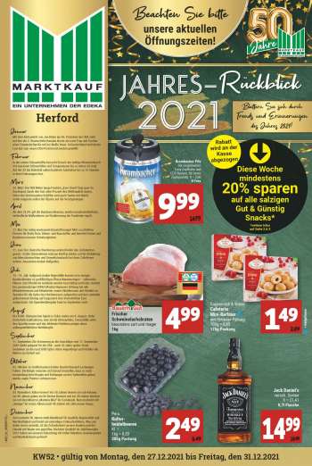 Prospekte Marktkauf - 3.01.2022 - 8.01.2022.
