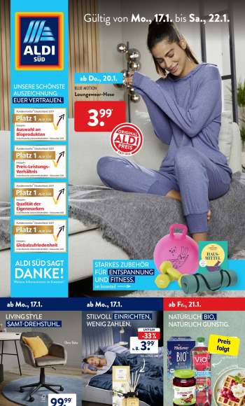 Prospekte ALDI SÜD - 17.01.2022 - 22.01.2022.