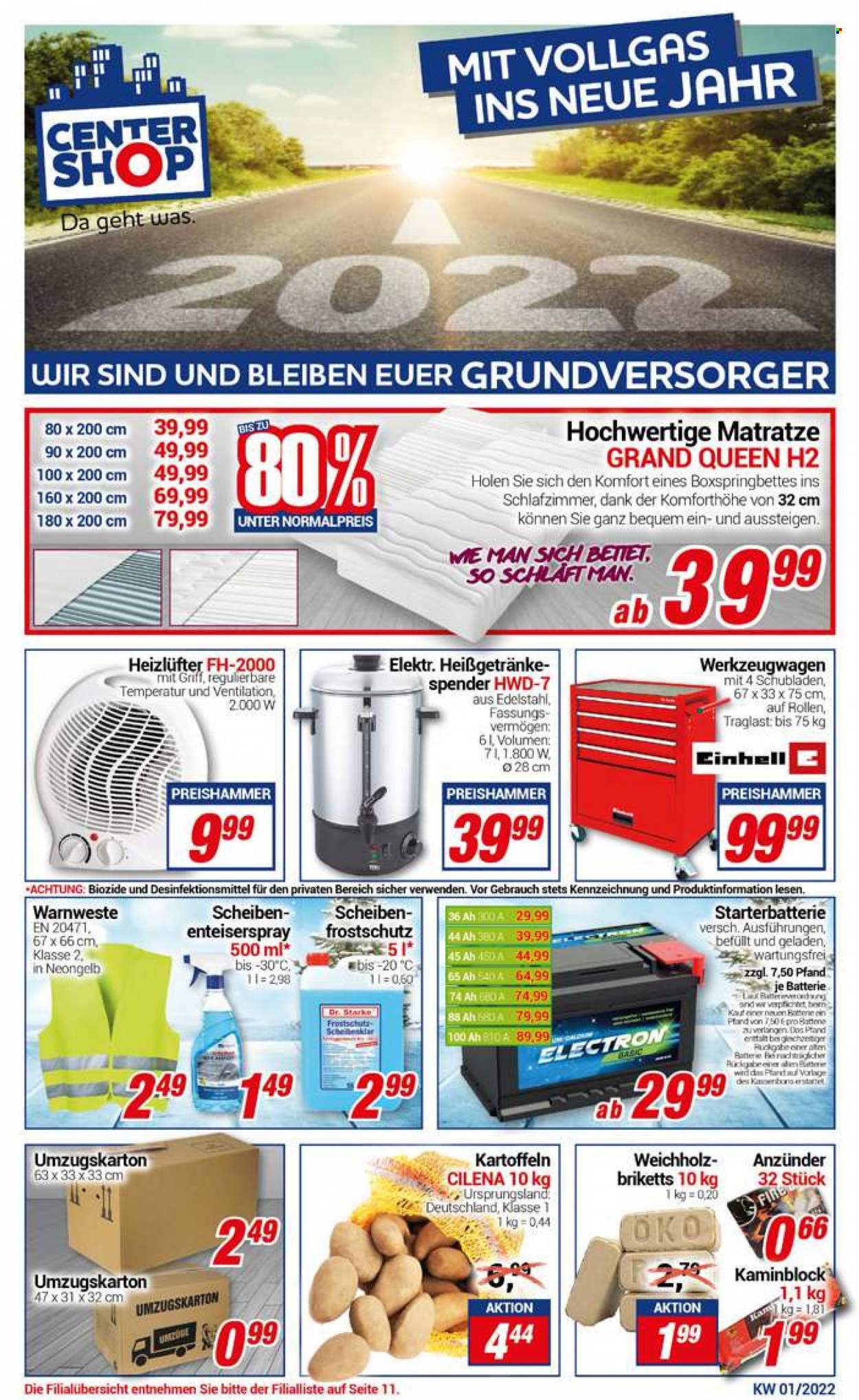 CENTERSHOP Prospekte  - 3.01.2022 - 8.01.2022. Seite 1