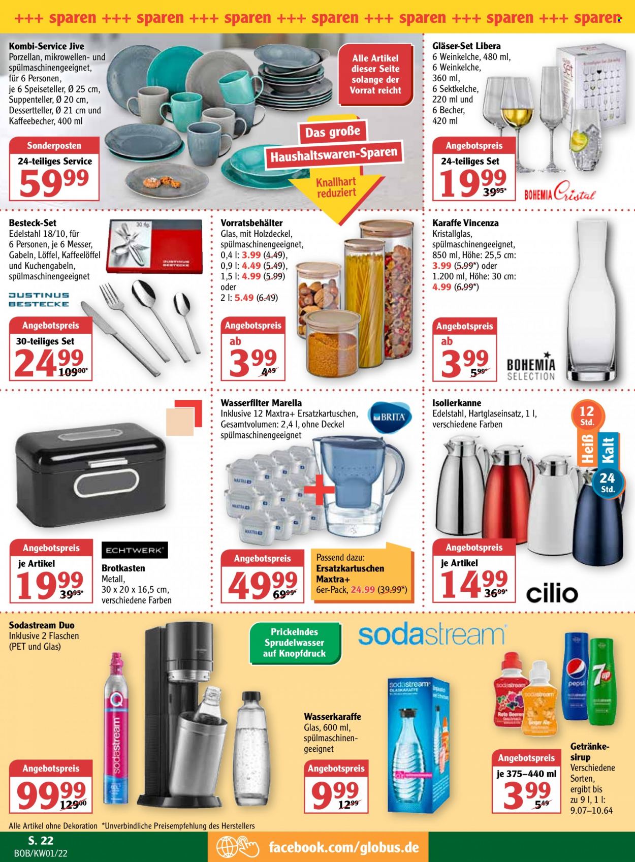 Globus Prospekte  - 3.01.2022 - 8.01.2022. Seite 22