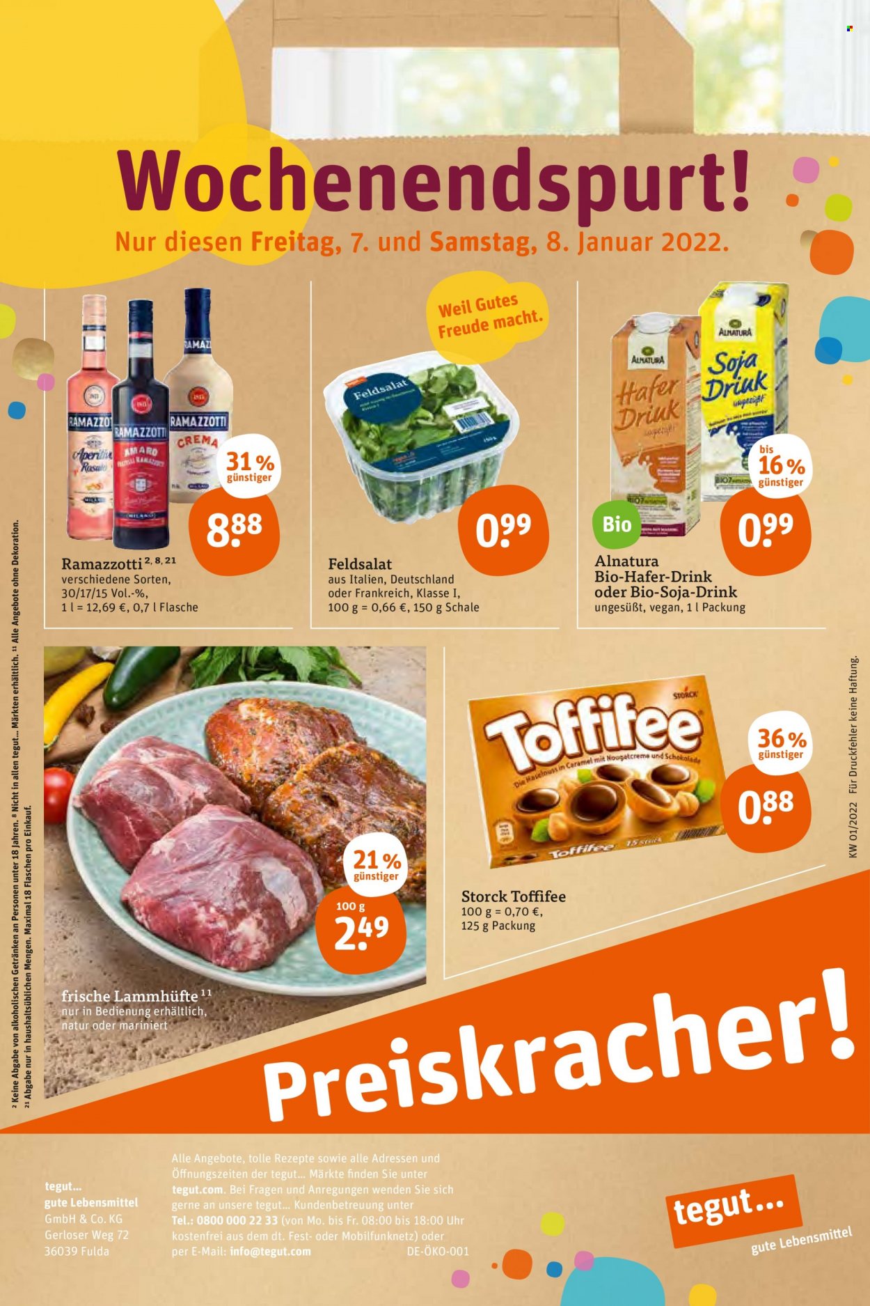 tegut... Prospekte  - 3.01.2022 - 8.01.2022. Seite 34